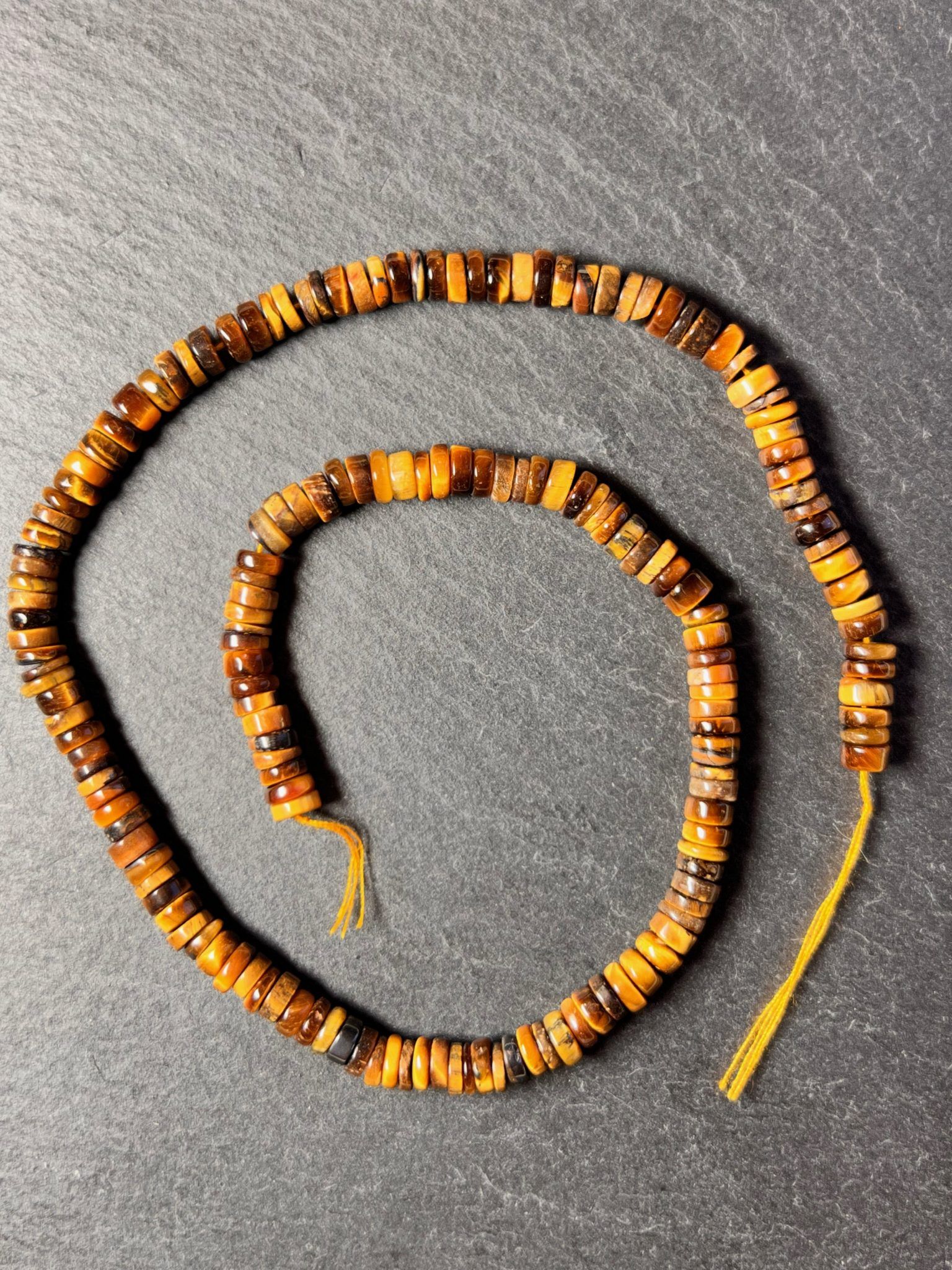 Heishi Oeil de Tigre 6mm