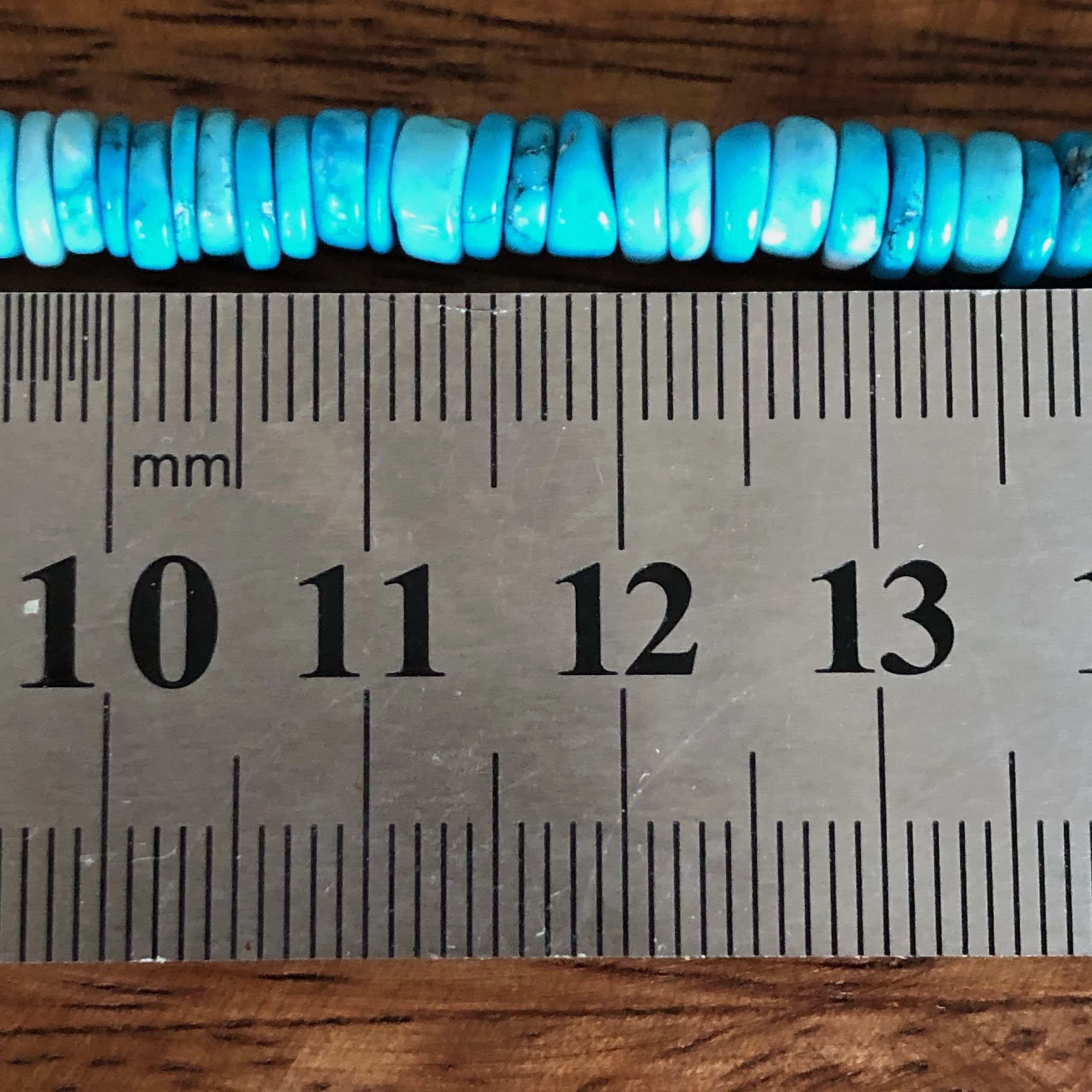 Heishi Turquoise reconstituée 4-5mm (2) 3