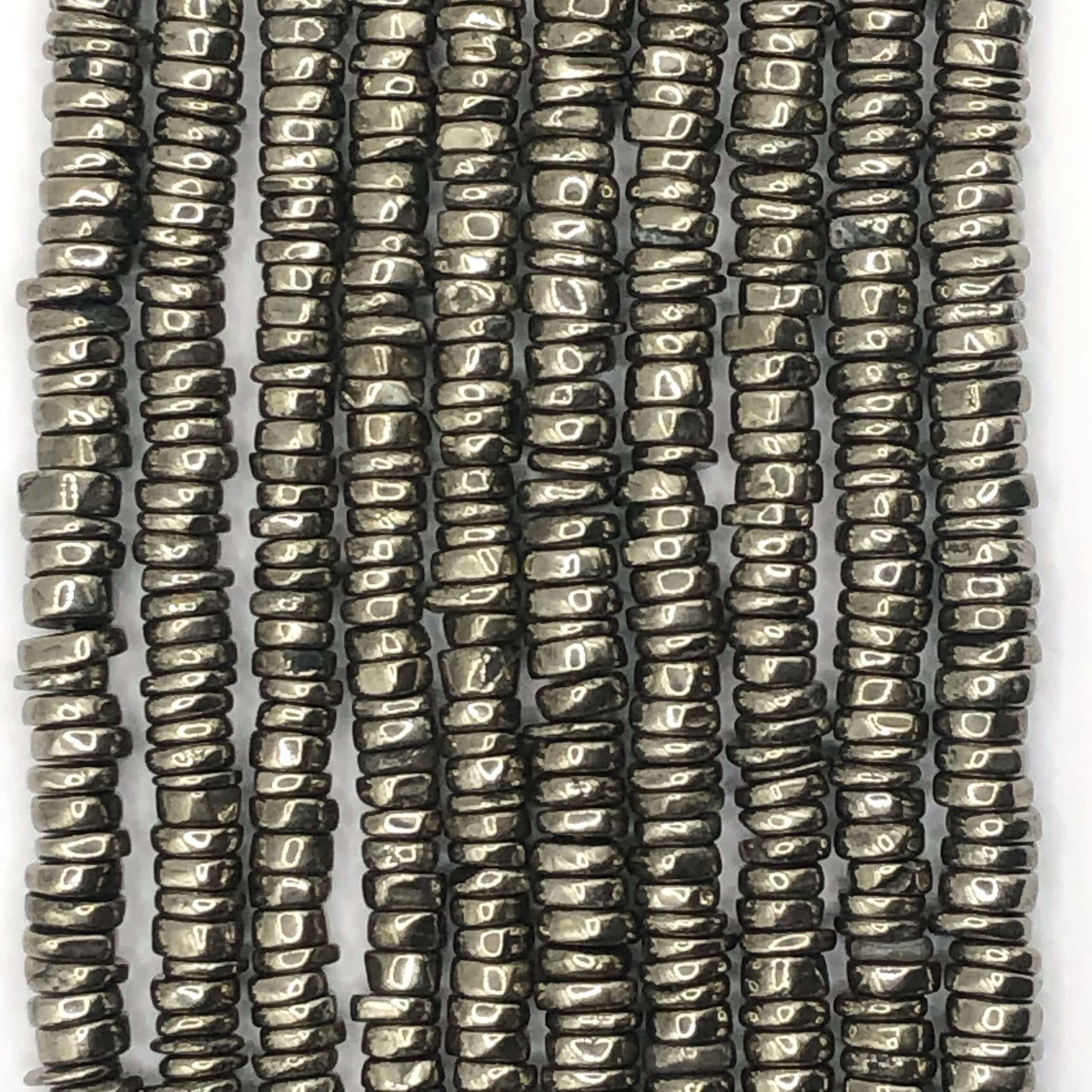 Heishi en Pyrite 5 mm(2)