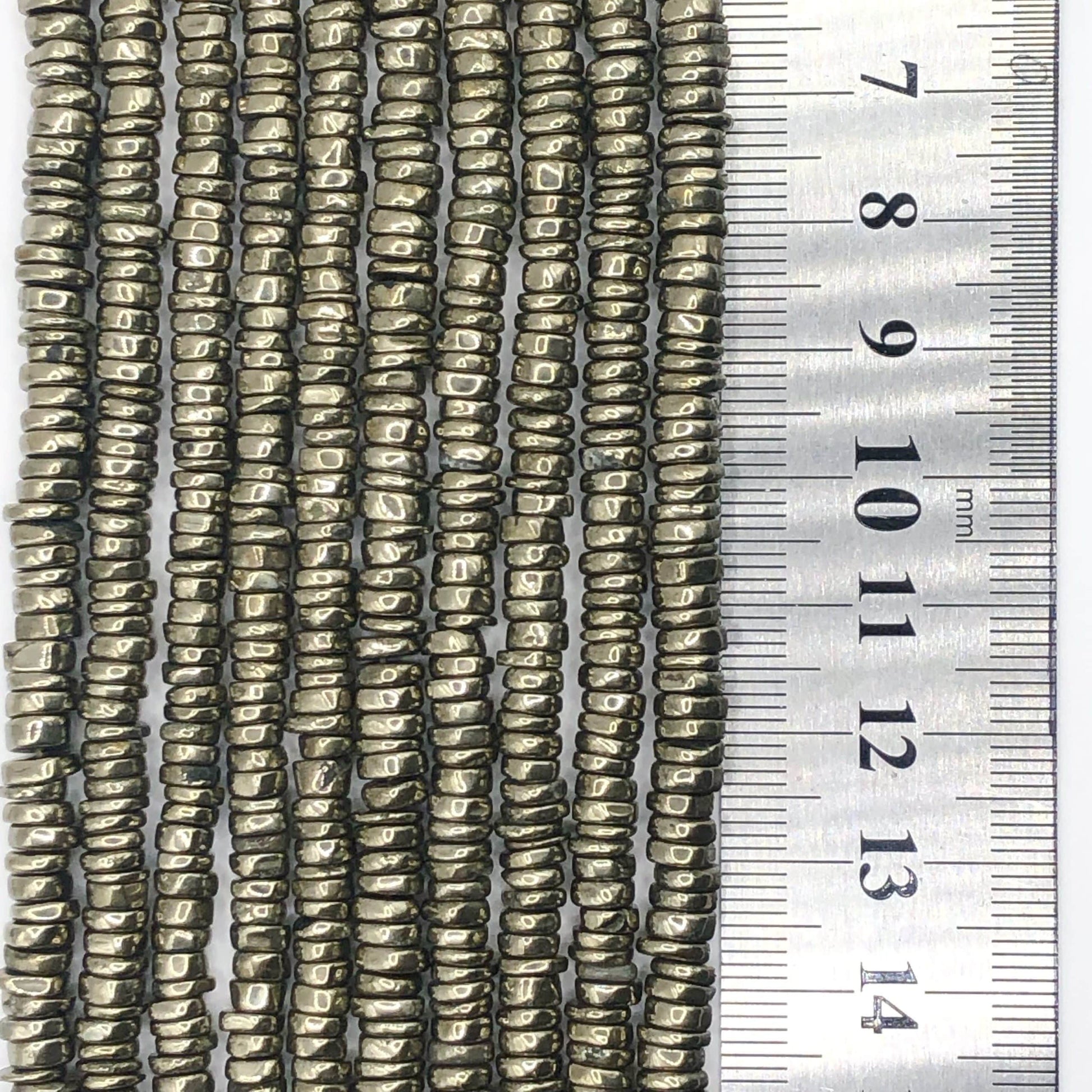 Heishi en Pyrite 5 mm(2) 3