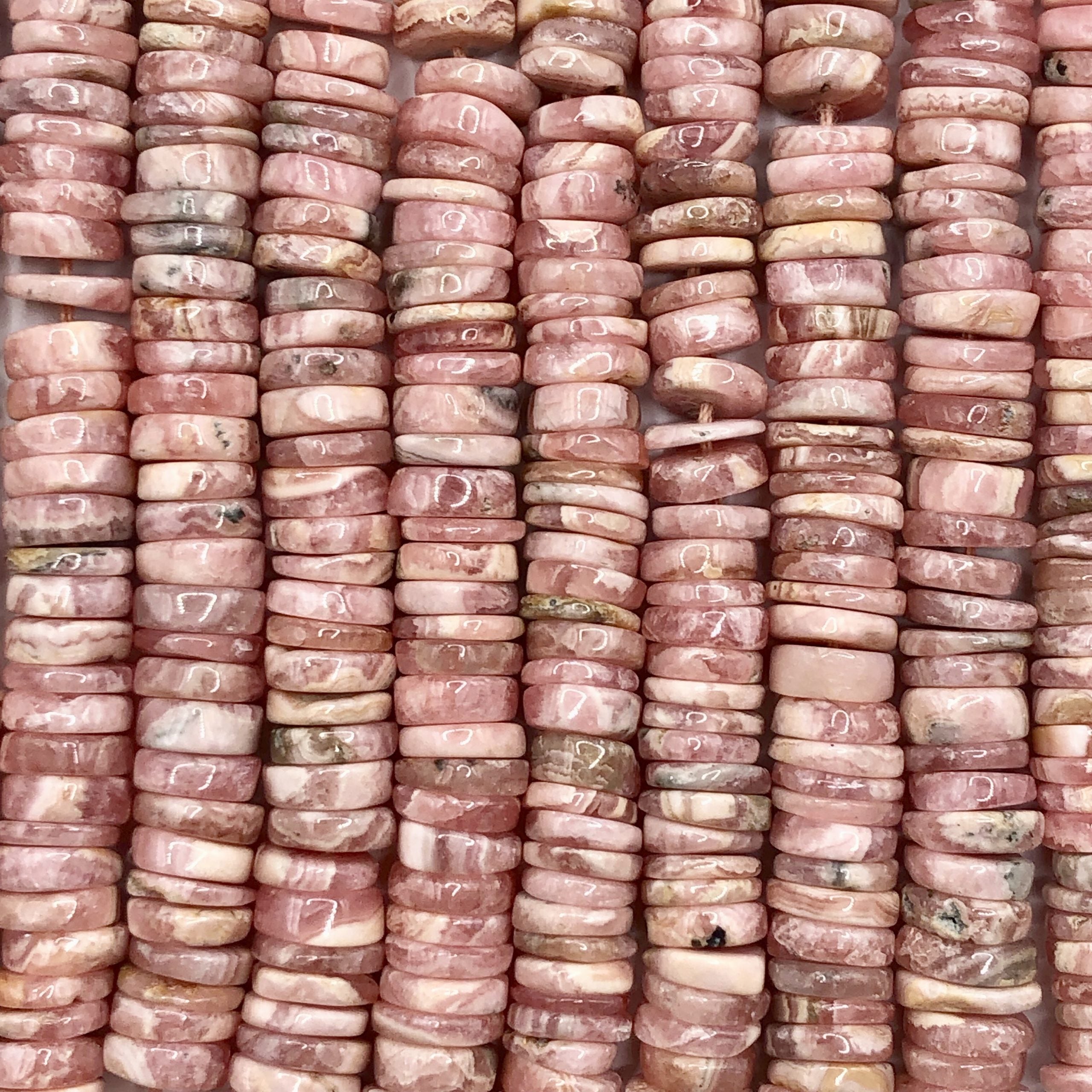Heishi en Rhodochrosite 5-6 mm(1)