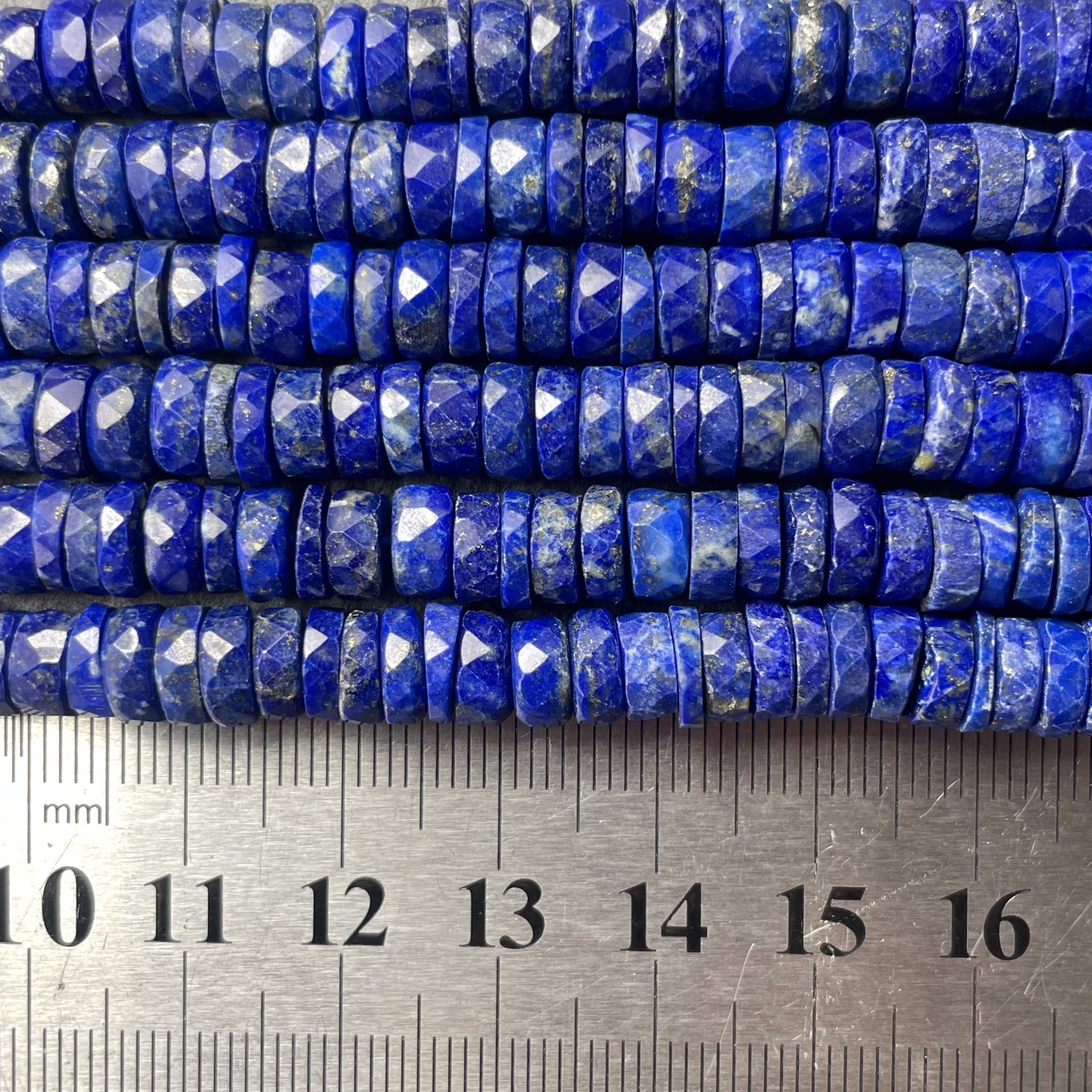 Heishi à facettes en Lapis Lazuli 7mm (2) 1