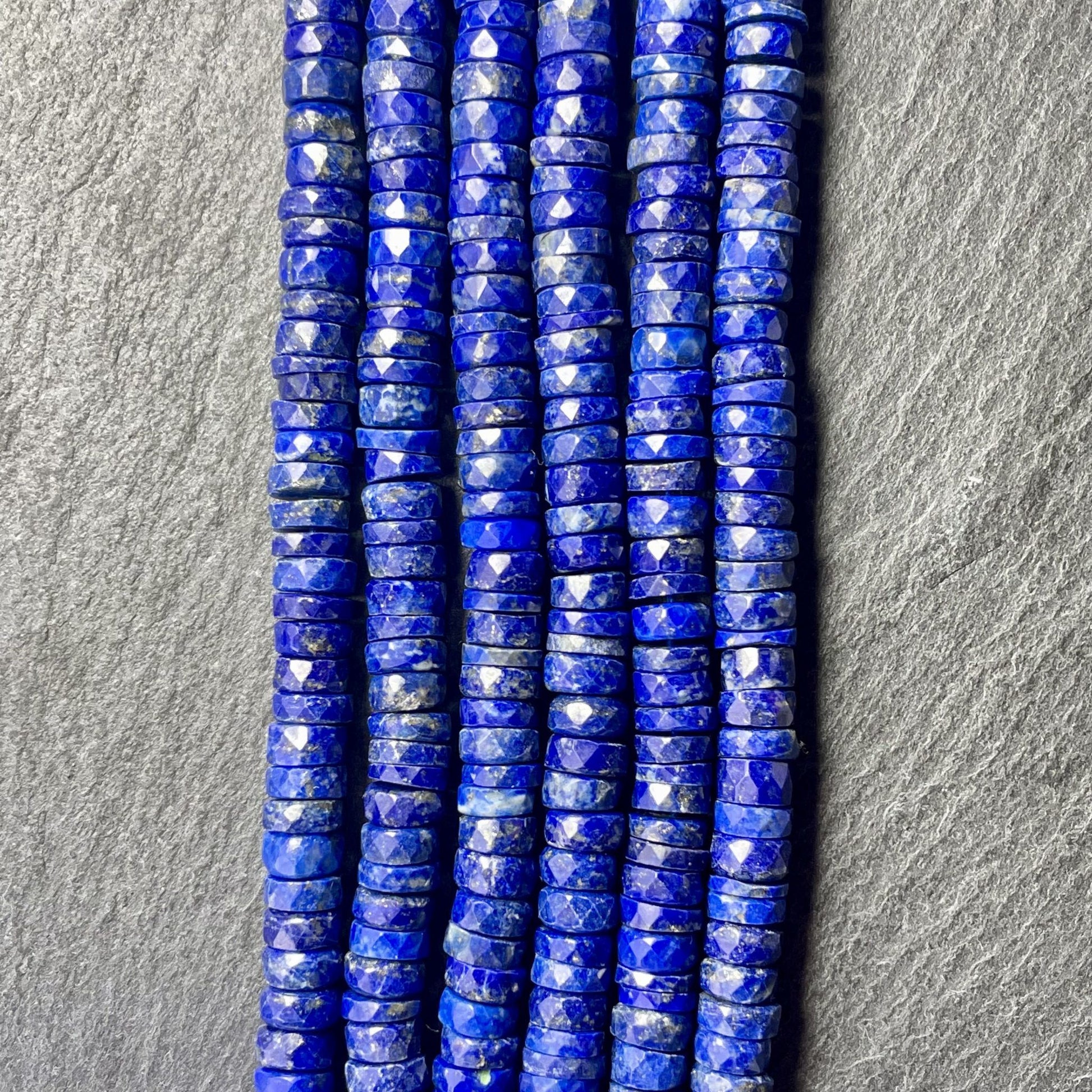Heishi à facettes en Lapis Lazuli 7mm (2) 2