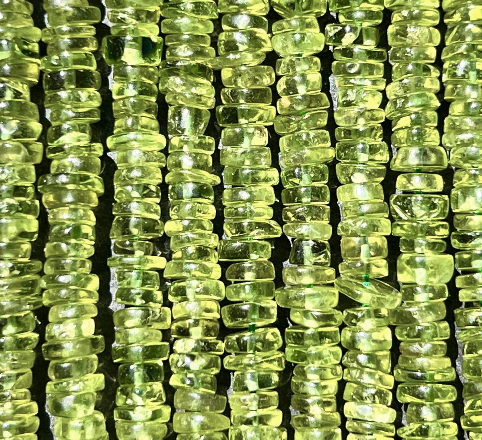 Heishi Péridot 5mm 2