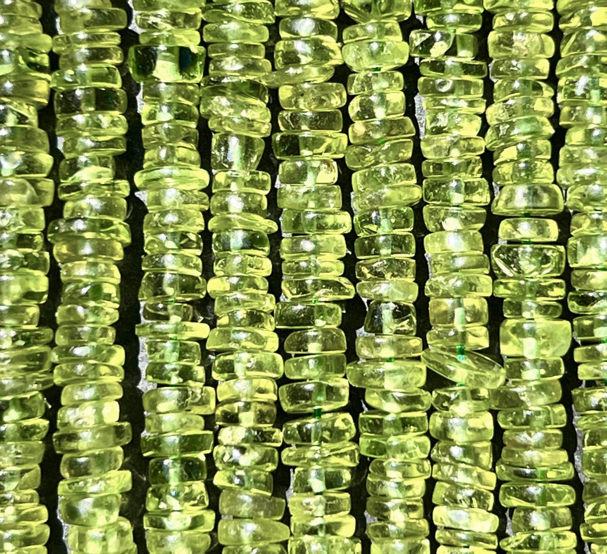 Heishi Péridot 5mm 2