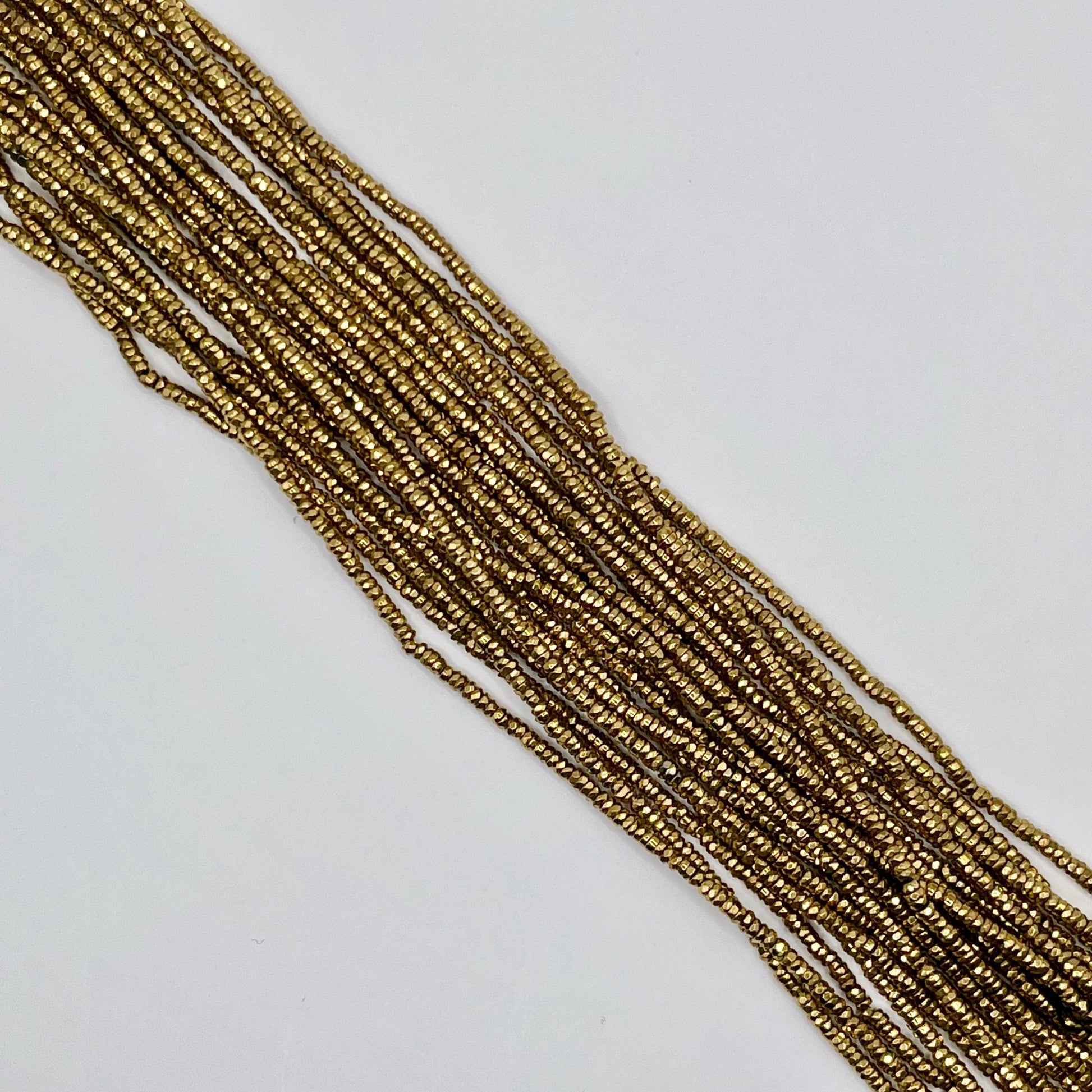 Hématite Dorée Facettée 2mm 1
