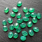 Onyx Vert Facetté Ovale