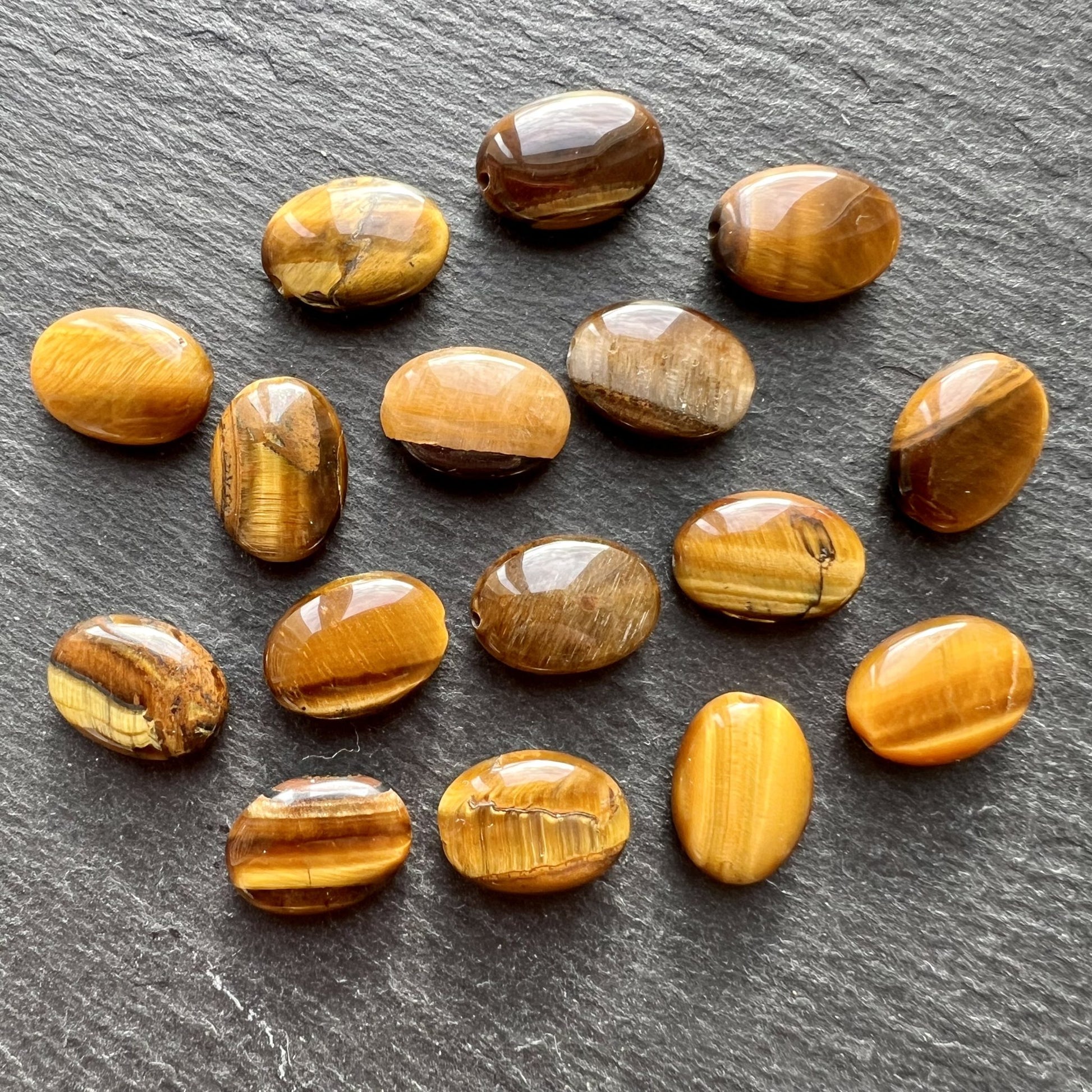 Oeil de Tigre d'Afrique Ovale 14x10mm