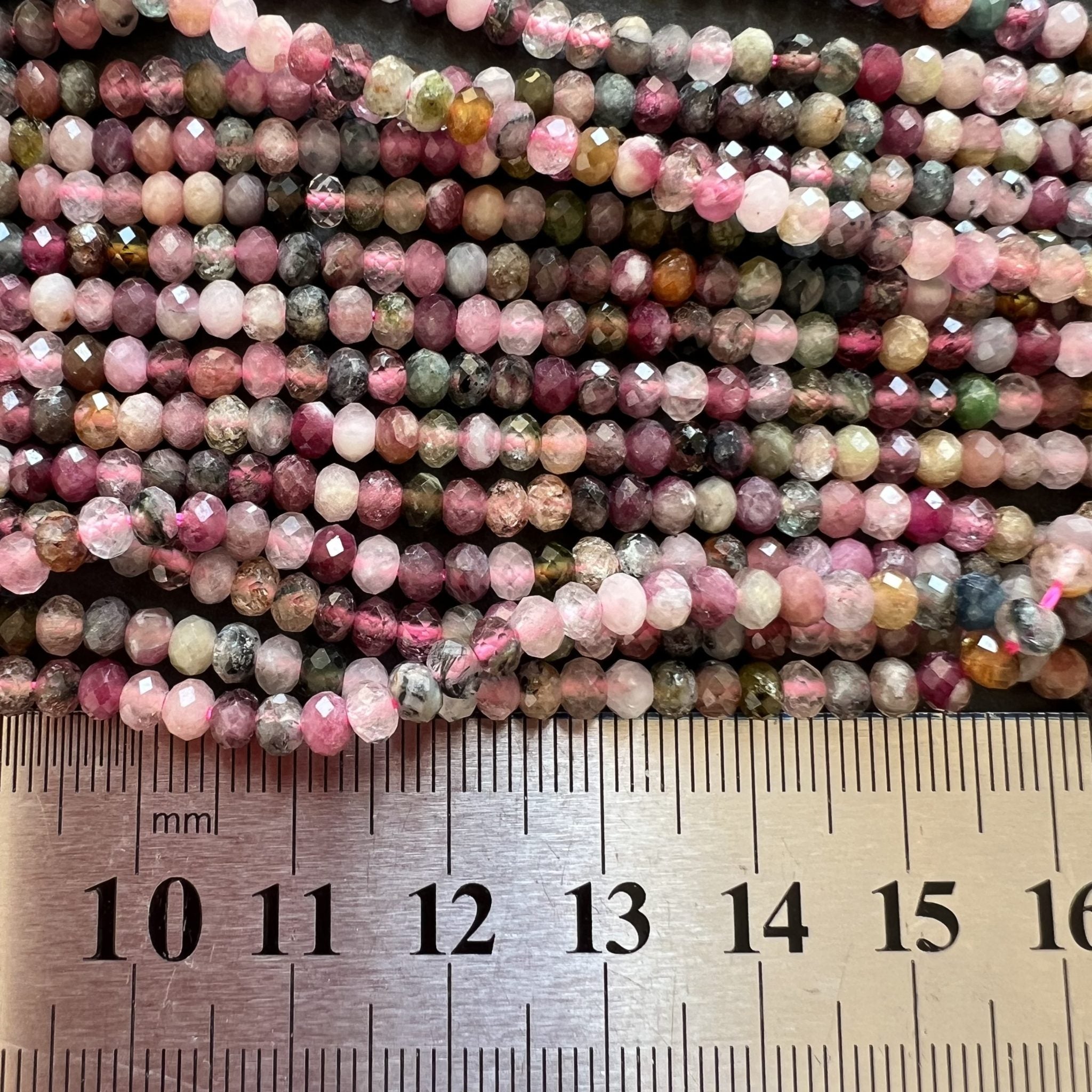 Tourmaline Rondelles Facettées 3,5-4mm