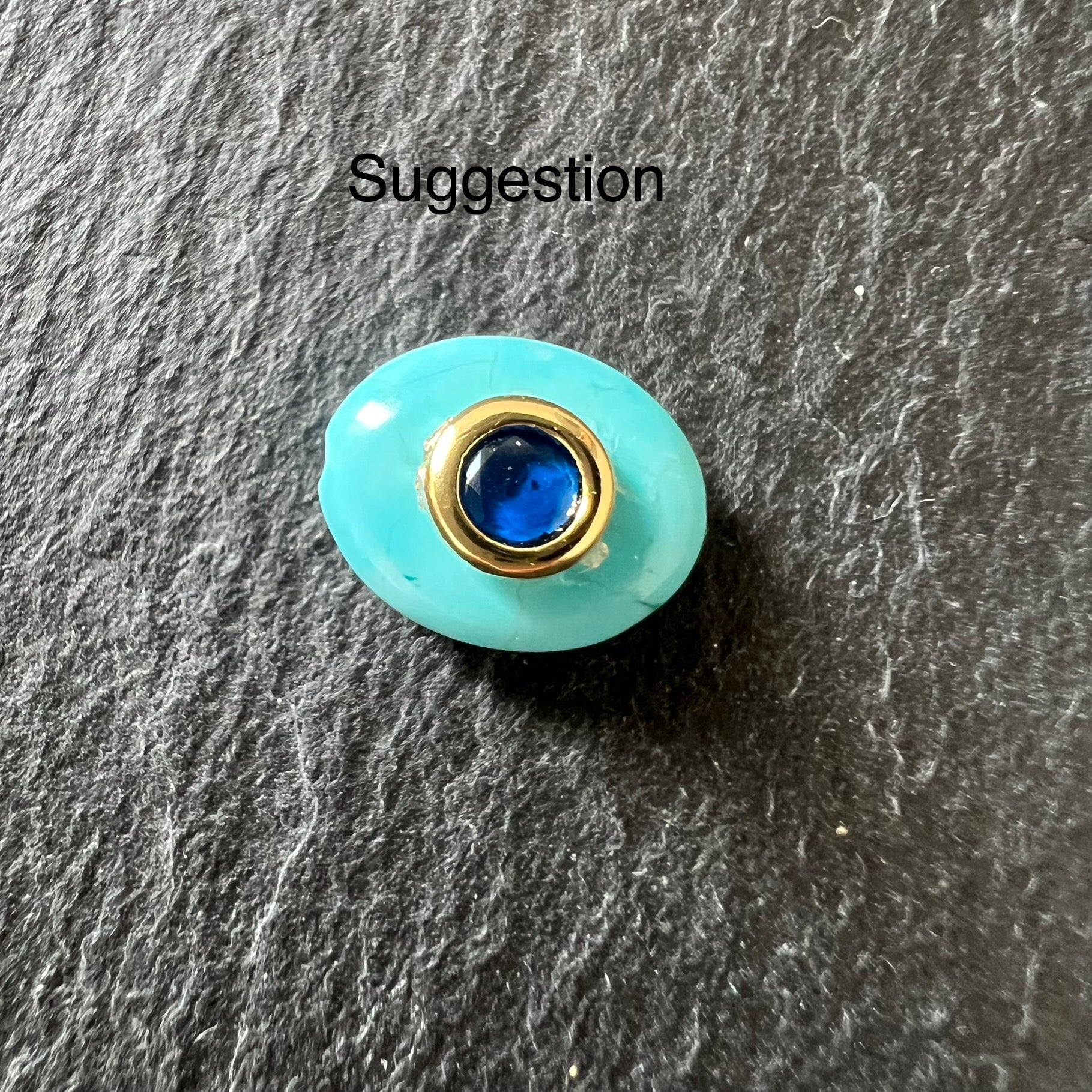 Magnésite du Névada Ovale Turquoise