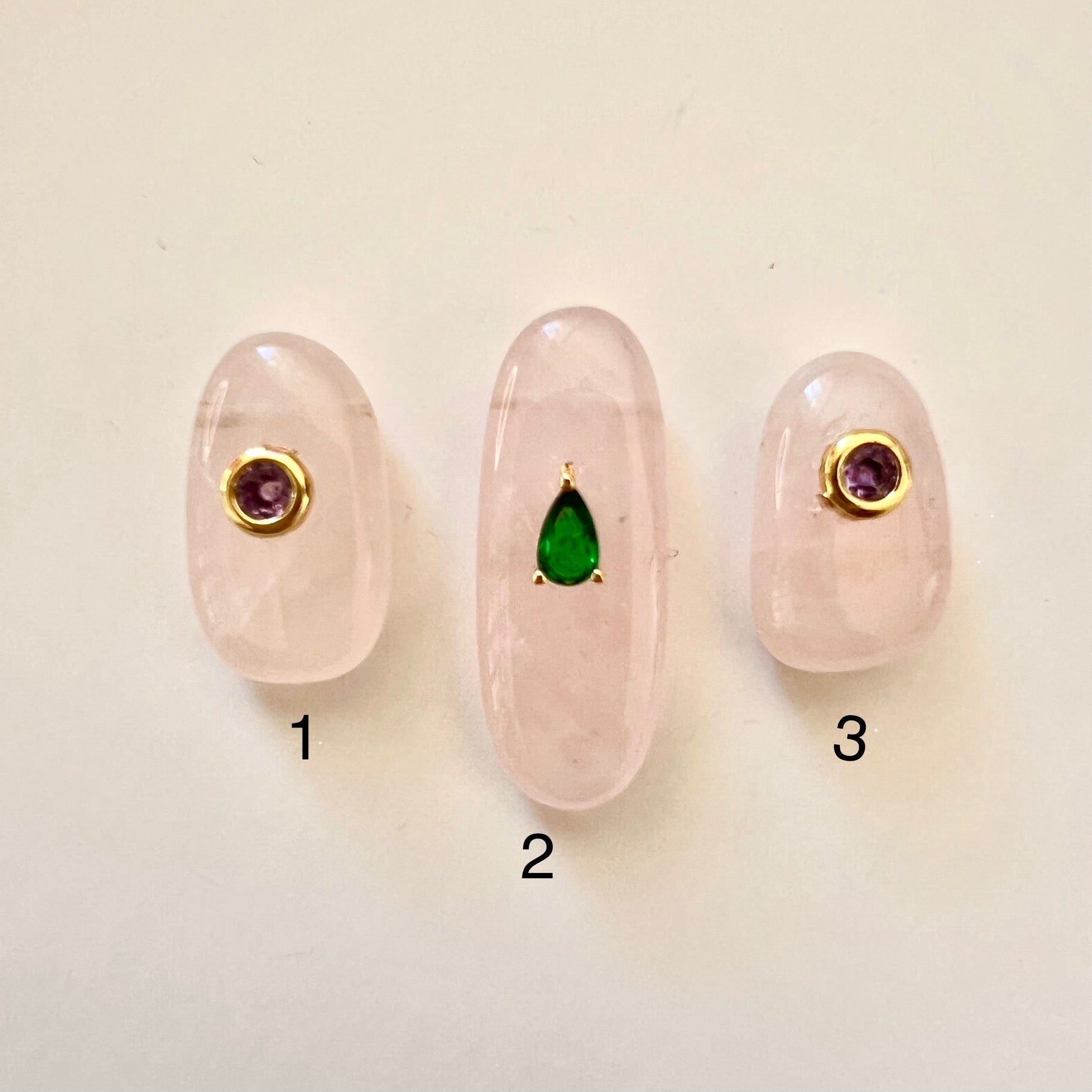 Pendentif en Quartz Rose