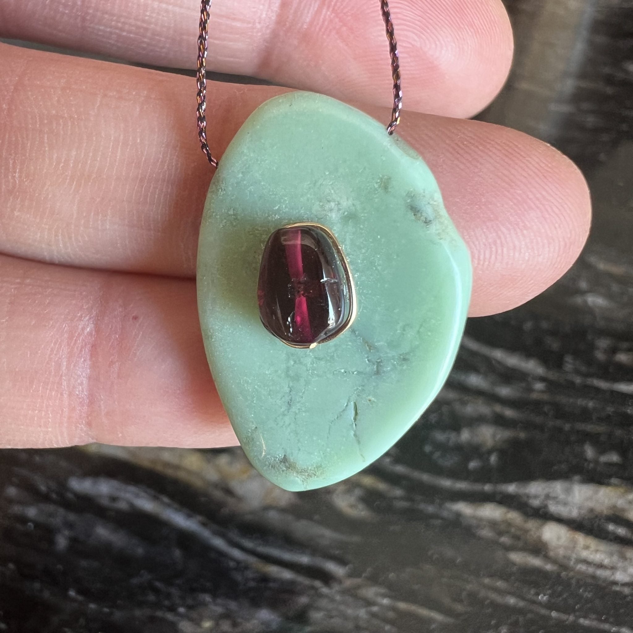 pendentif en Chrysoprase