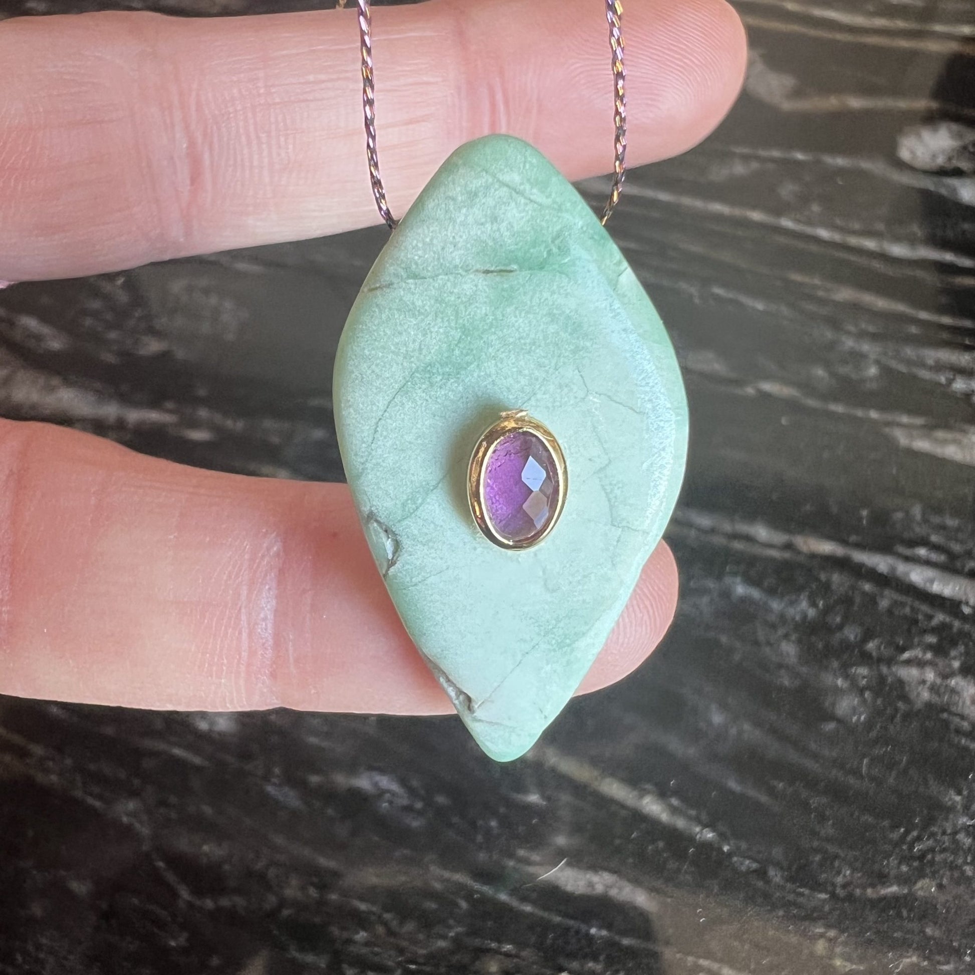 pendentif en Chrysoprase