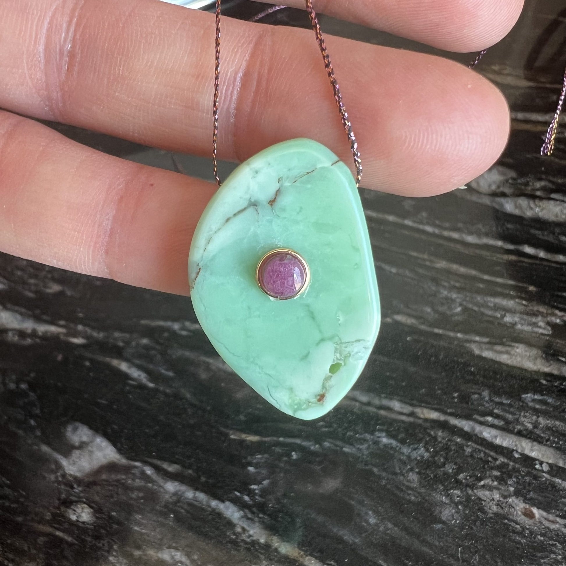 pendentif en Chrysoprase