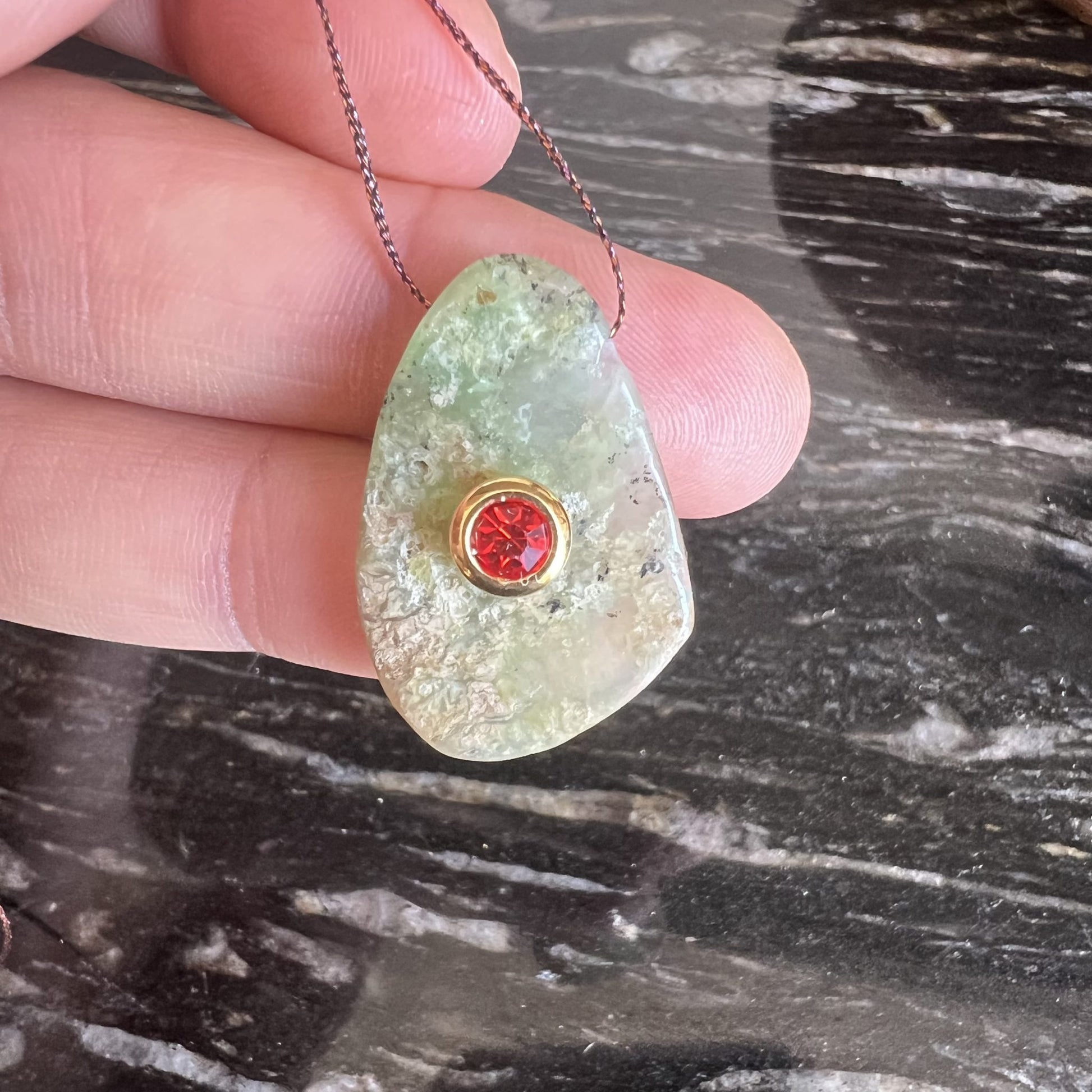 pendentif en Chrysoprase