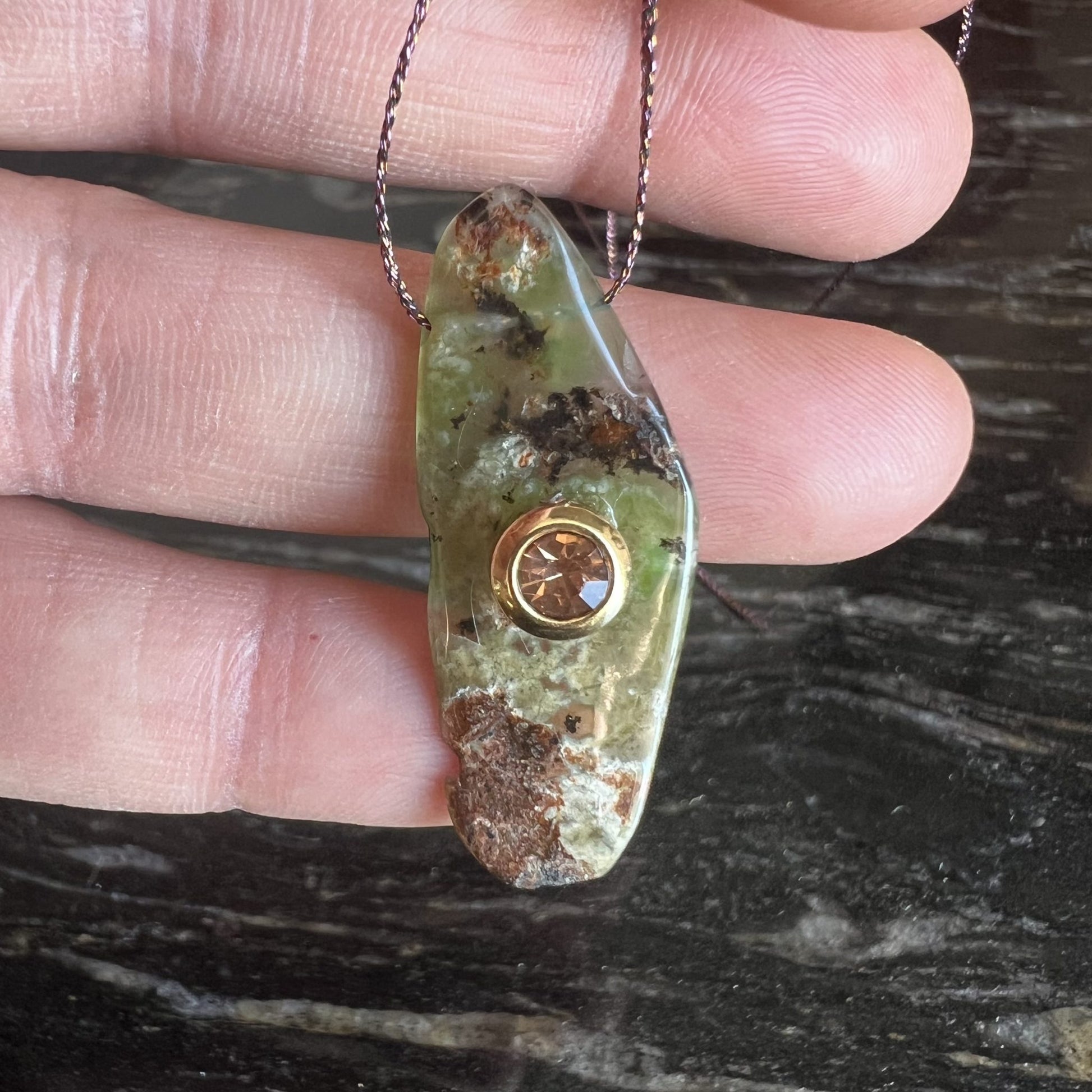 pendentif en Chrysoprase