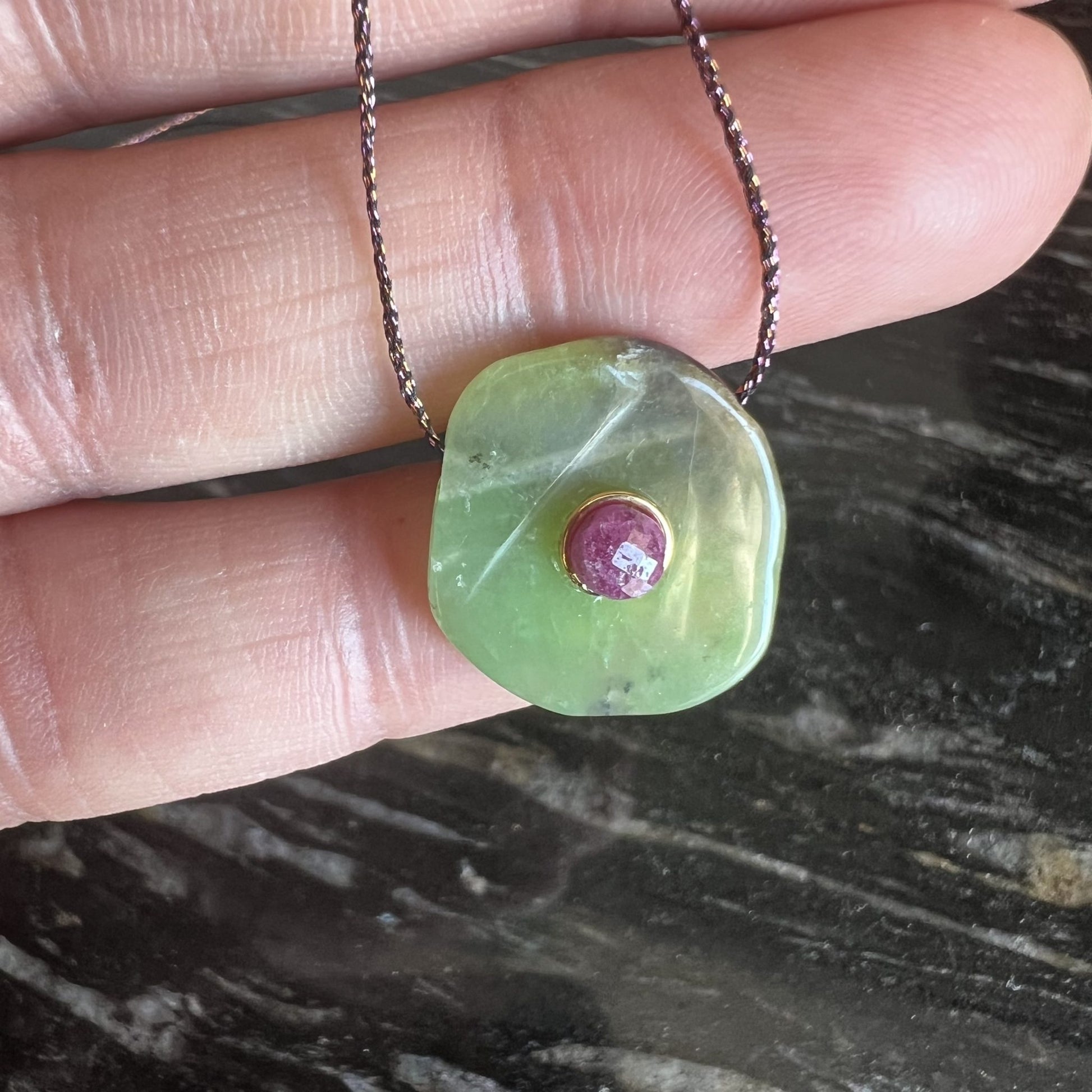pendentif en Chrysoprase
