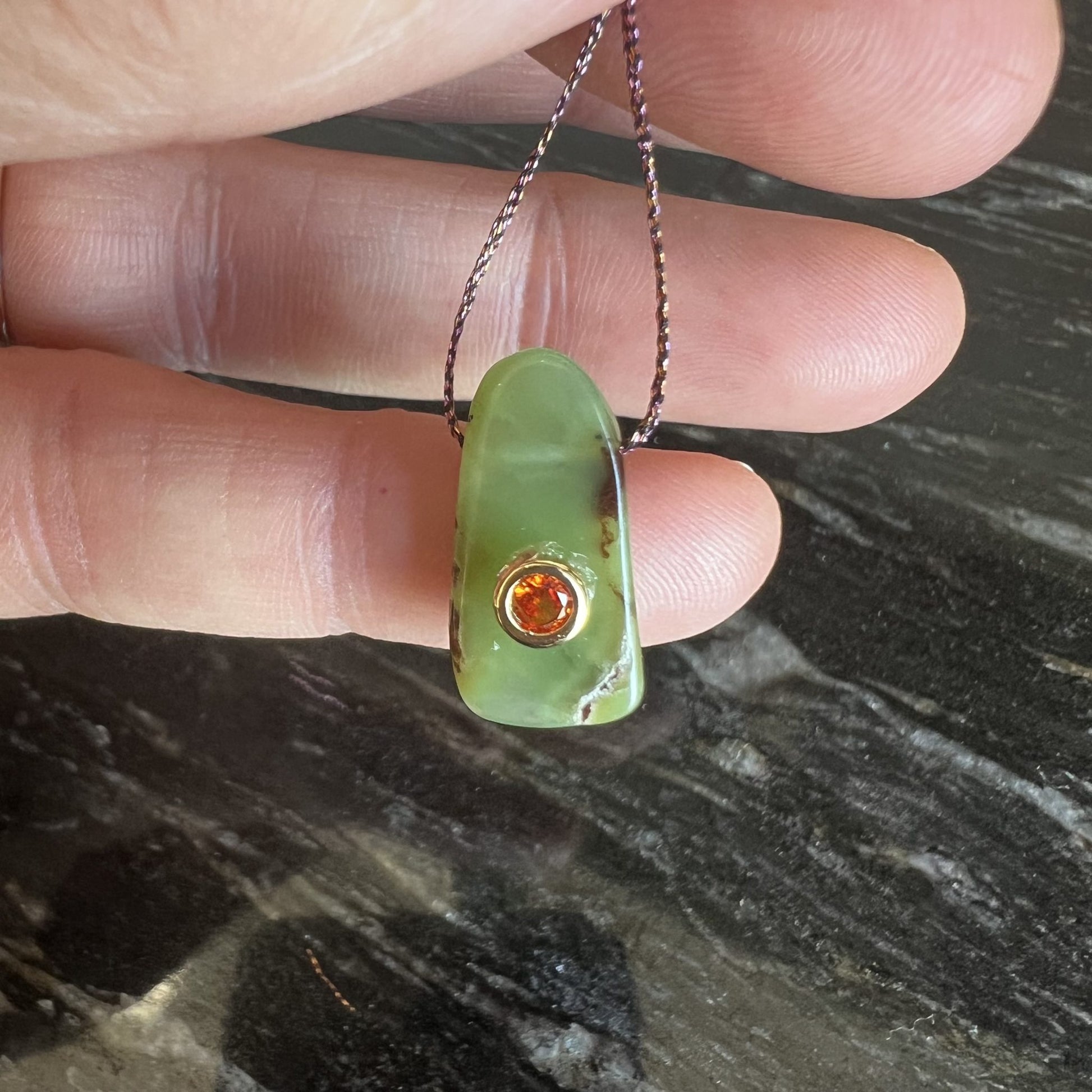 pendentif en Chrysoprase