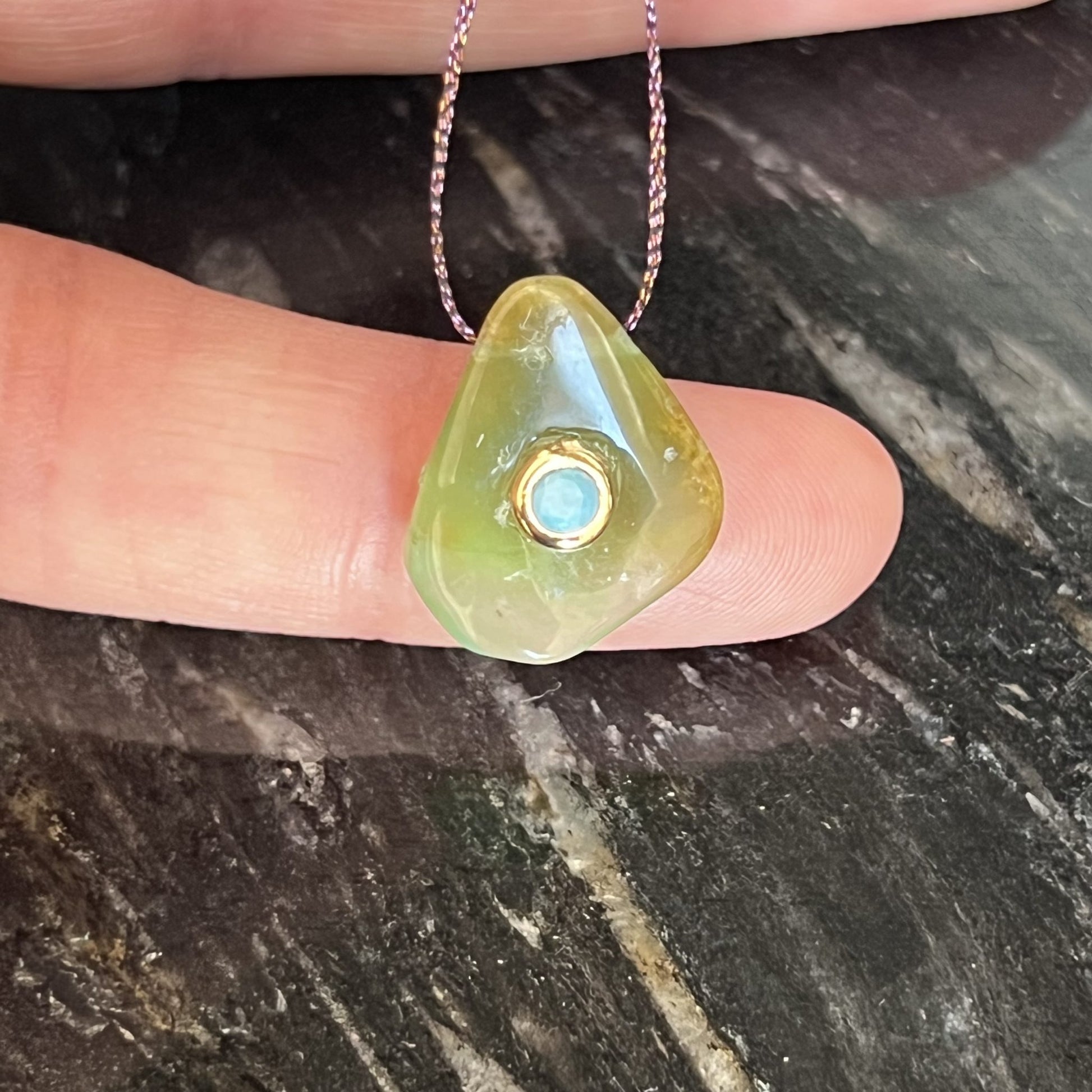 pendentif en Chrysoprase