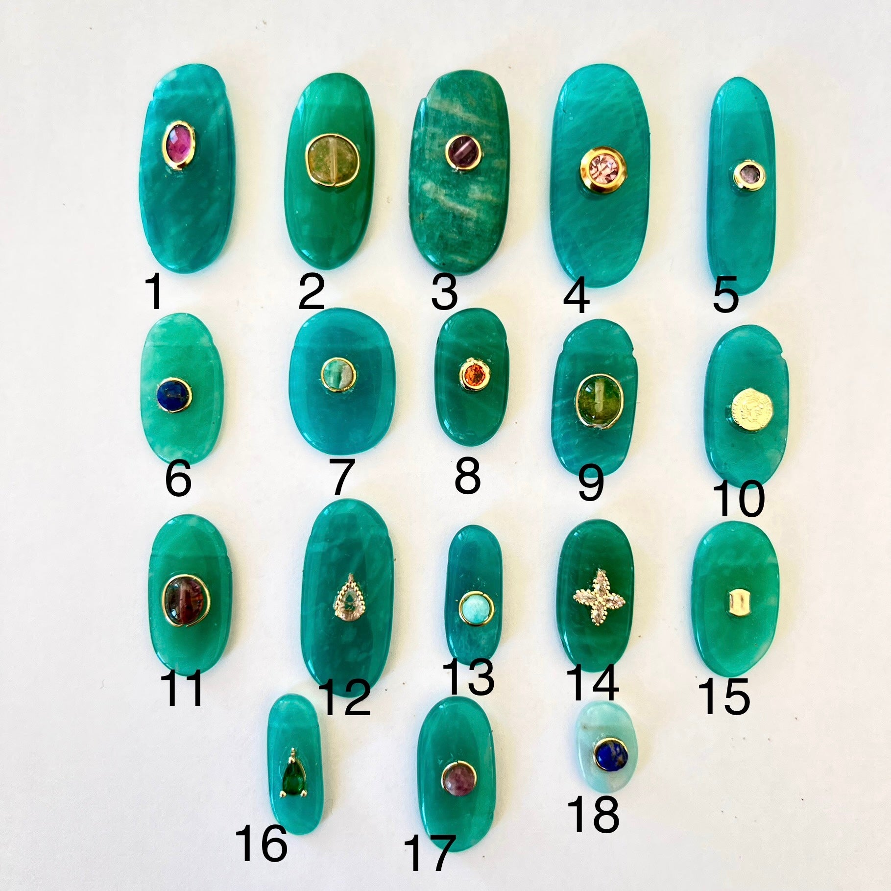 pendentifs en amazonite
