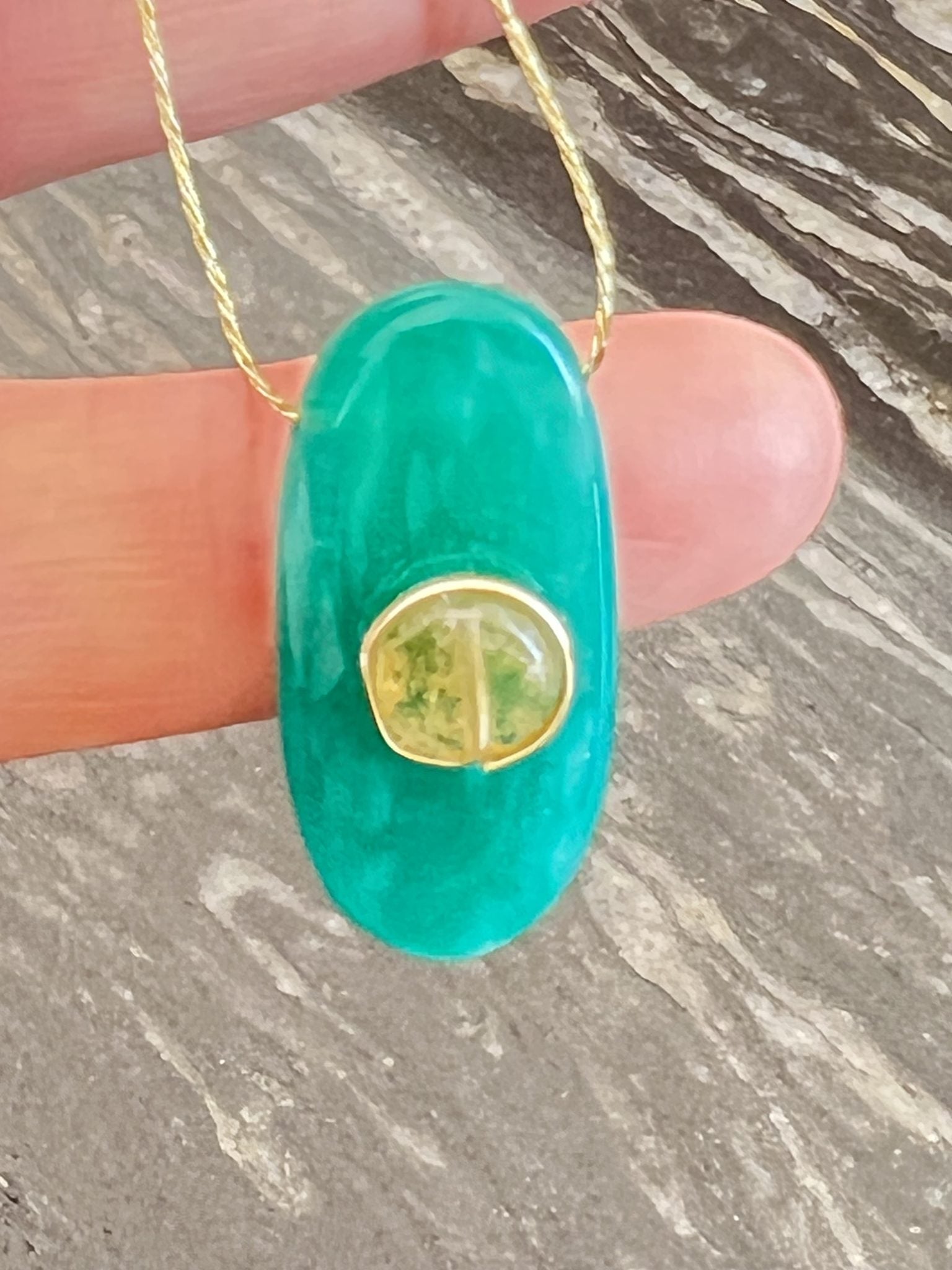 pendentif en amazonite