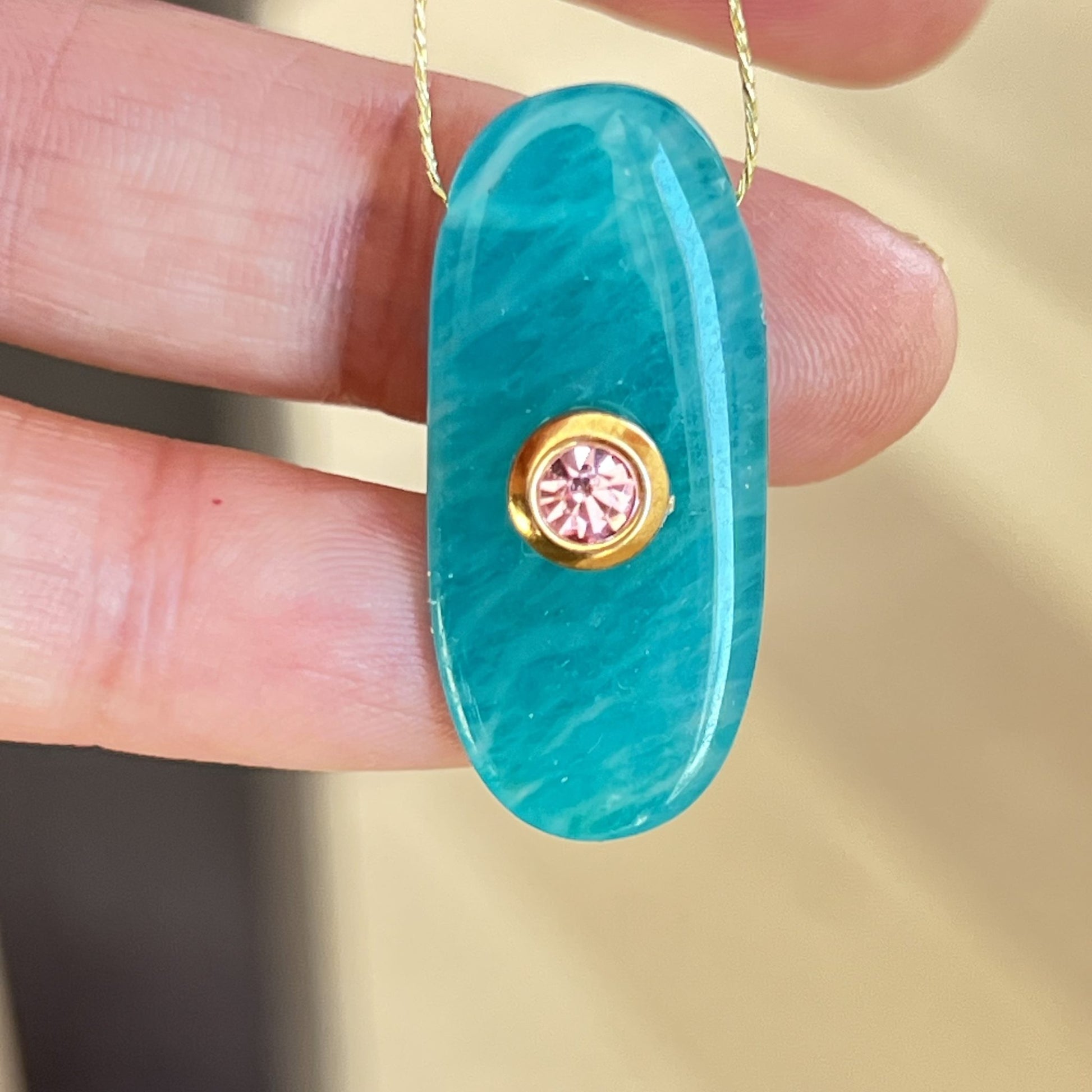 pendentif en amazonite