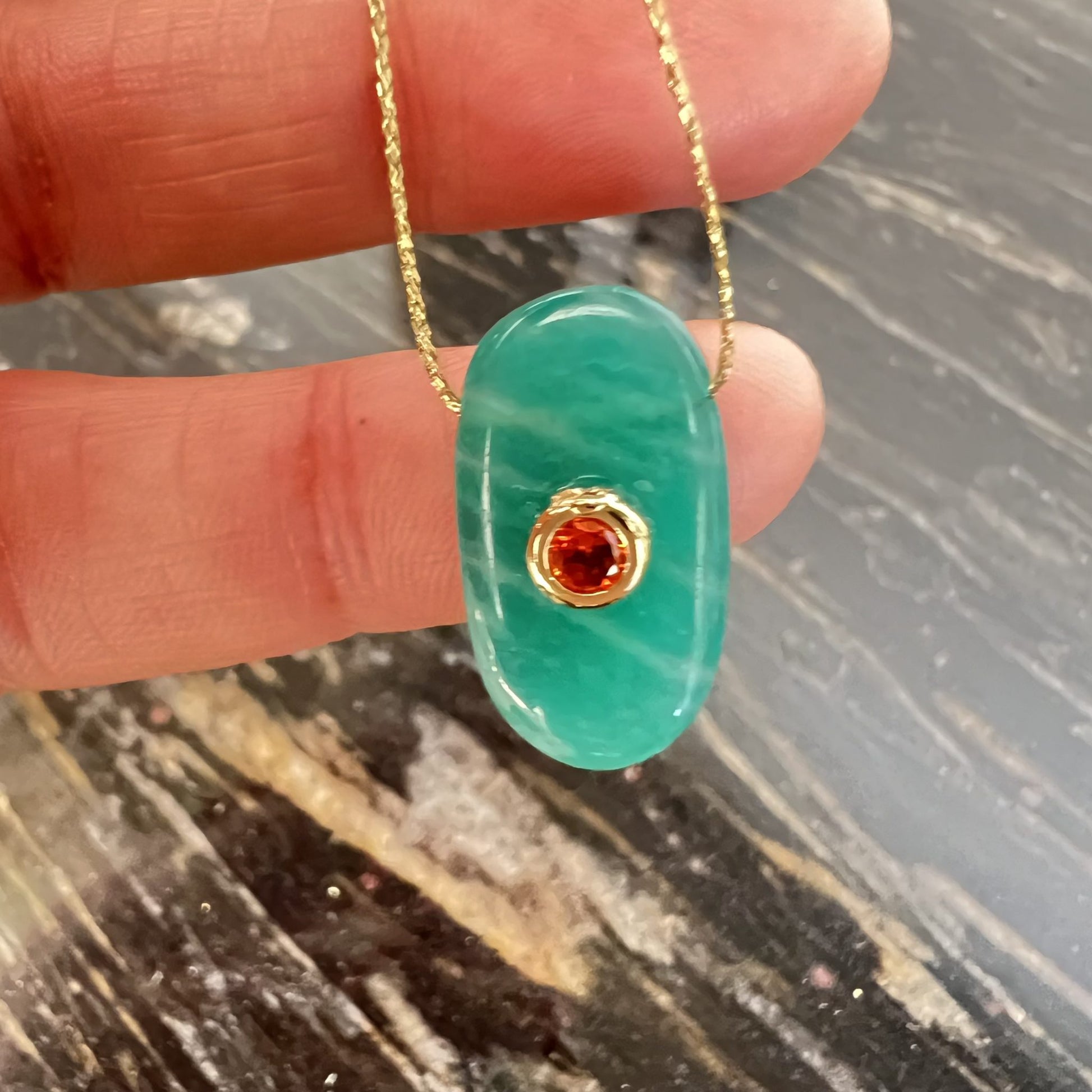 pendentif en amazonite