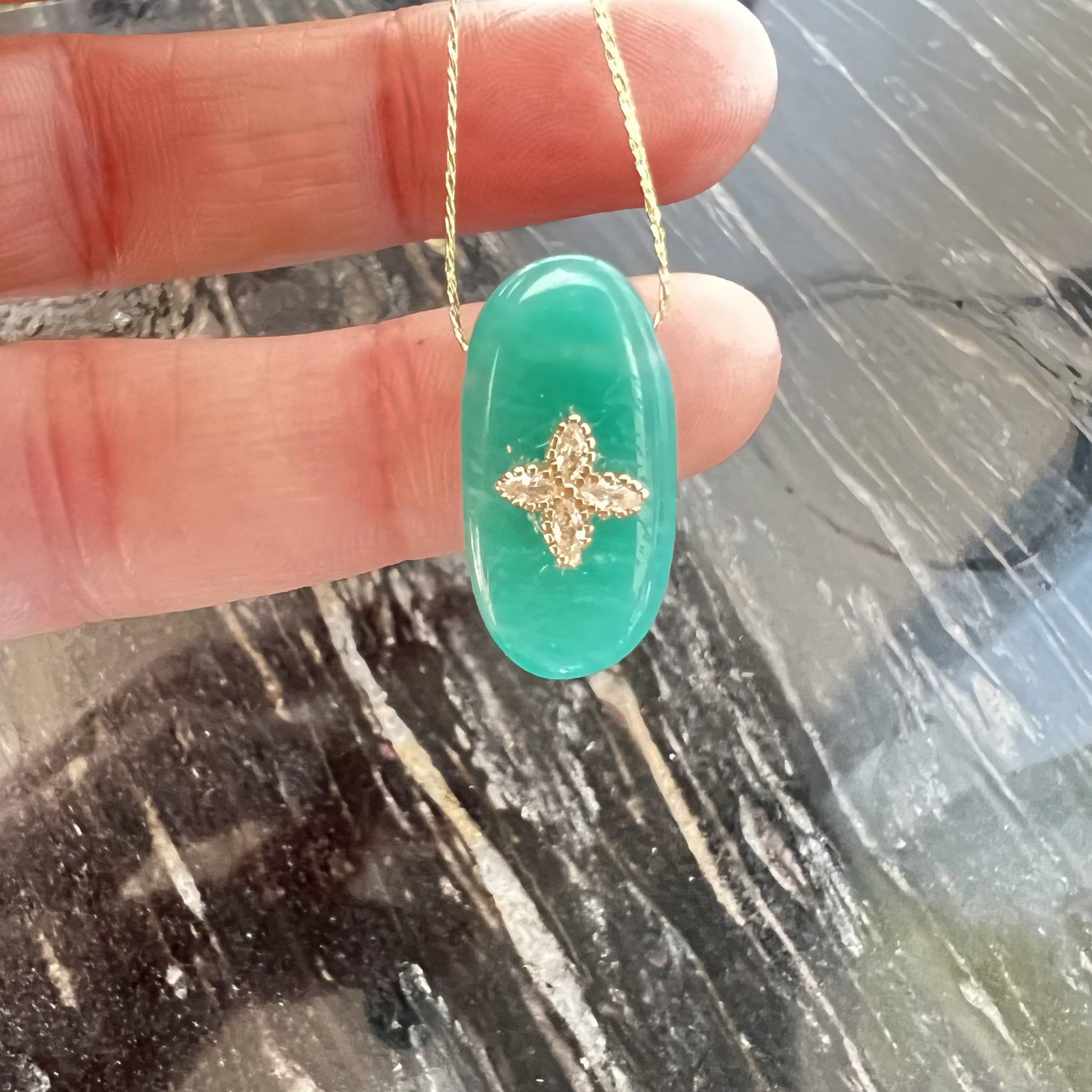 pendentif en amazonite