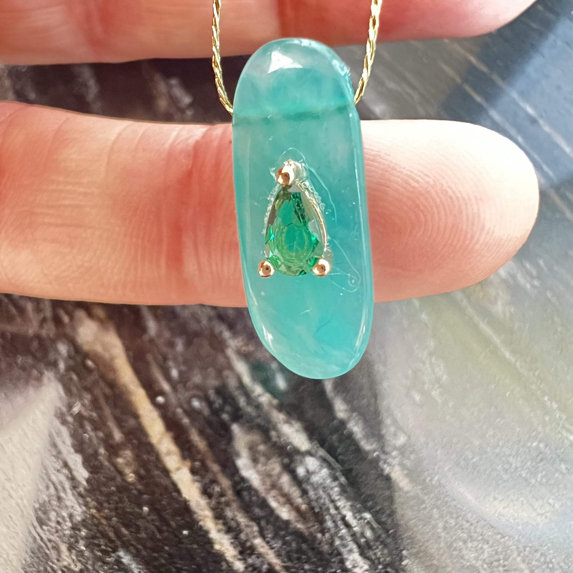 pendentif en amazonite