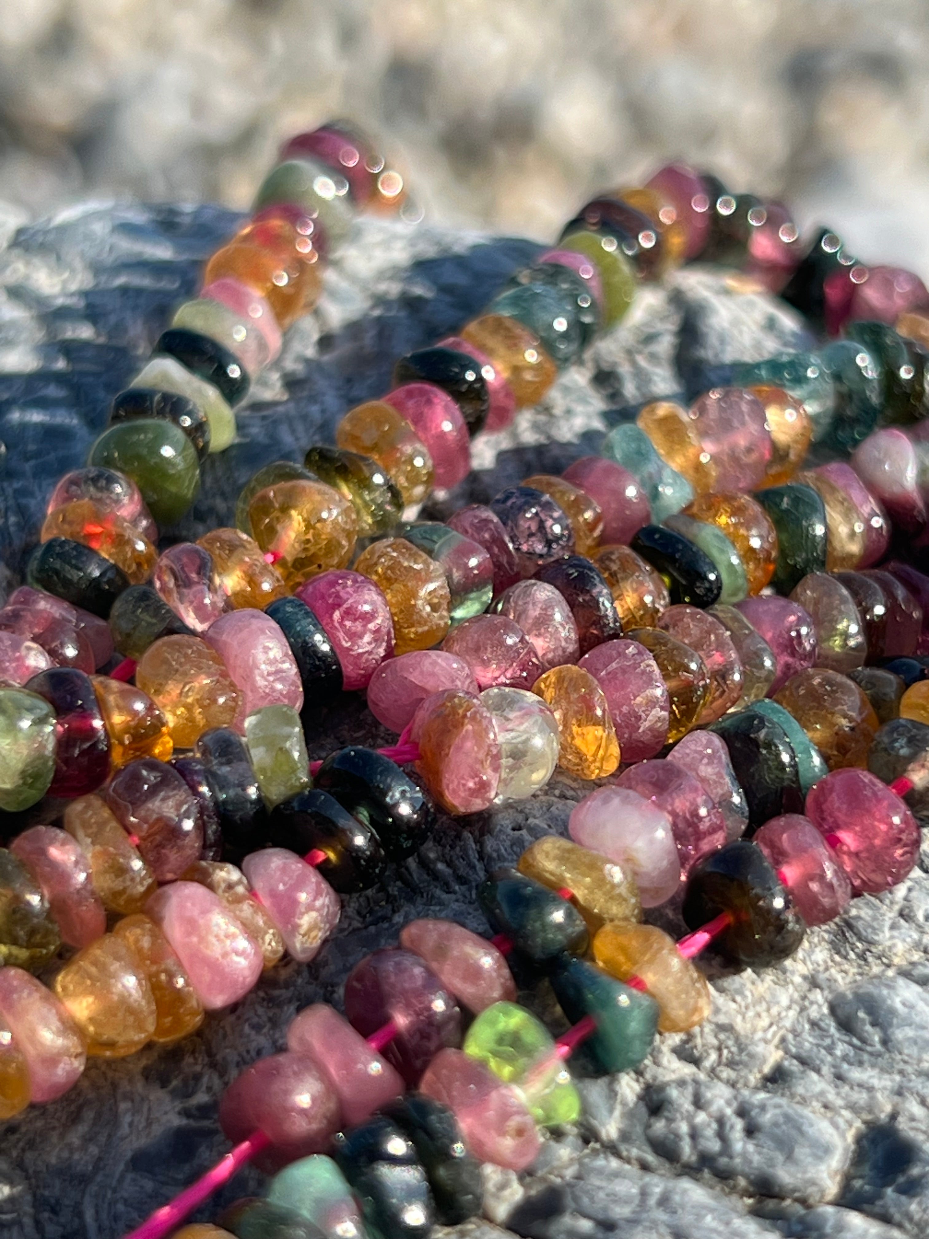 Heishi Tourmaline 5mm