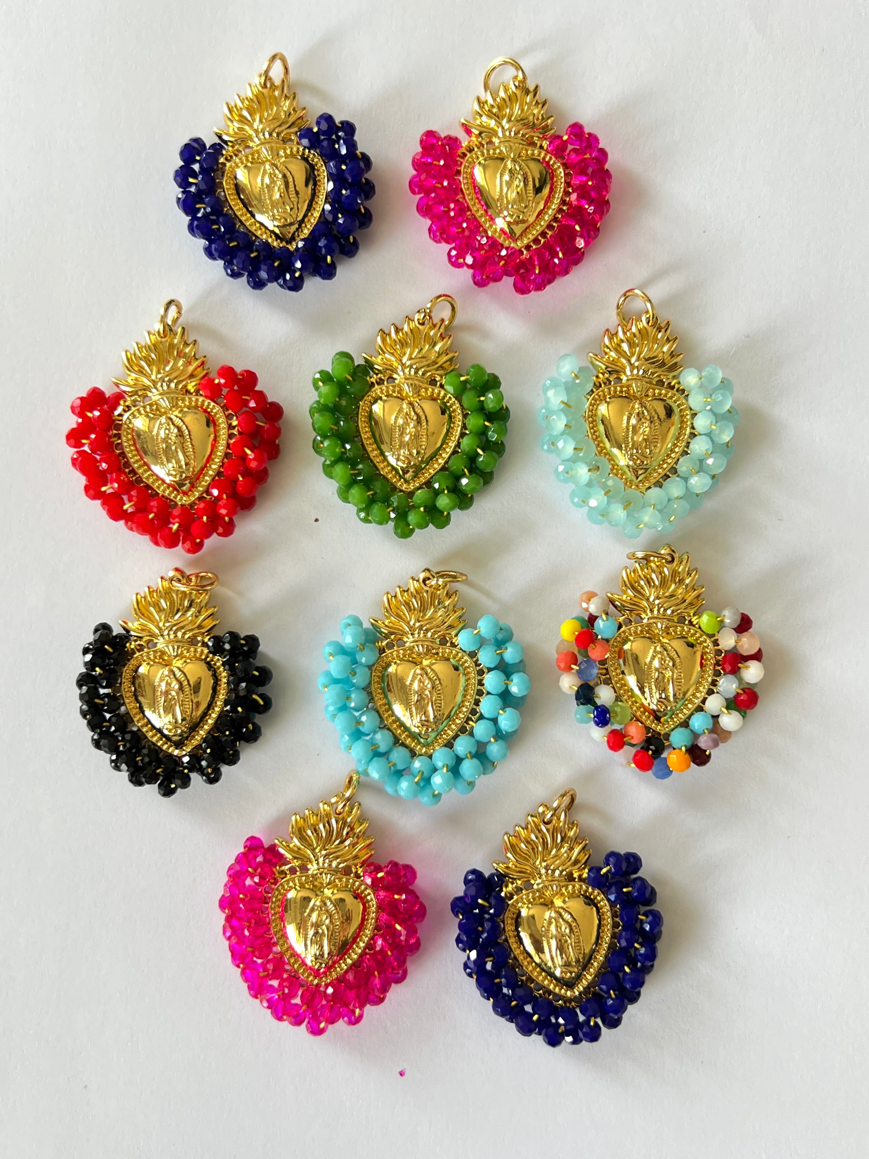 Pendentif Ex-Voto Coeur avec Marie