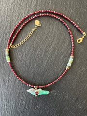 Collier Totem en Grenat