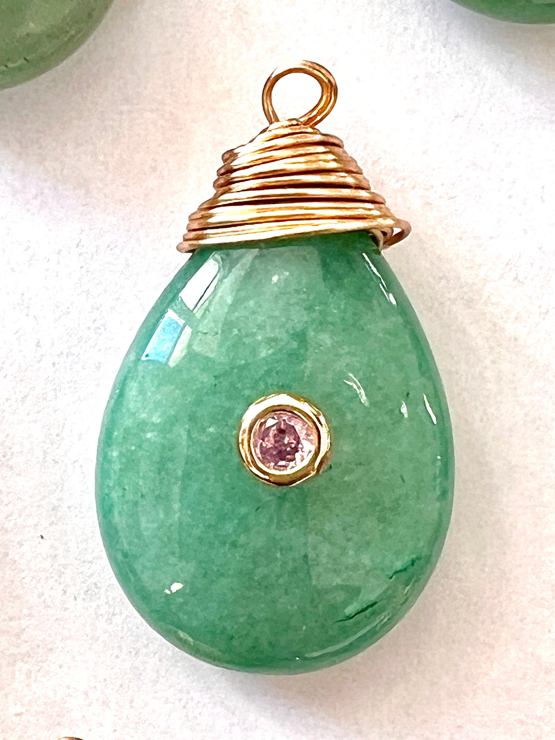 Pendentif Larme Aventurine
