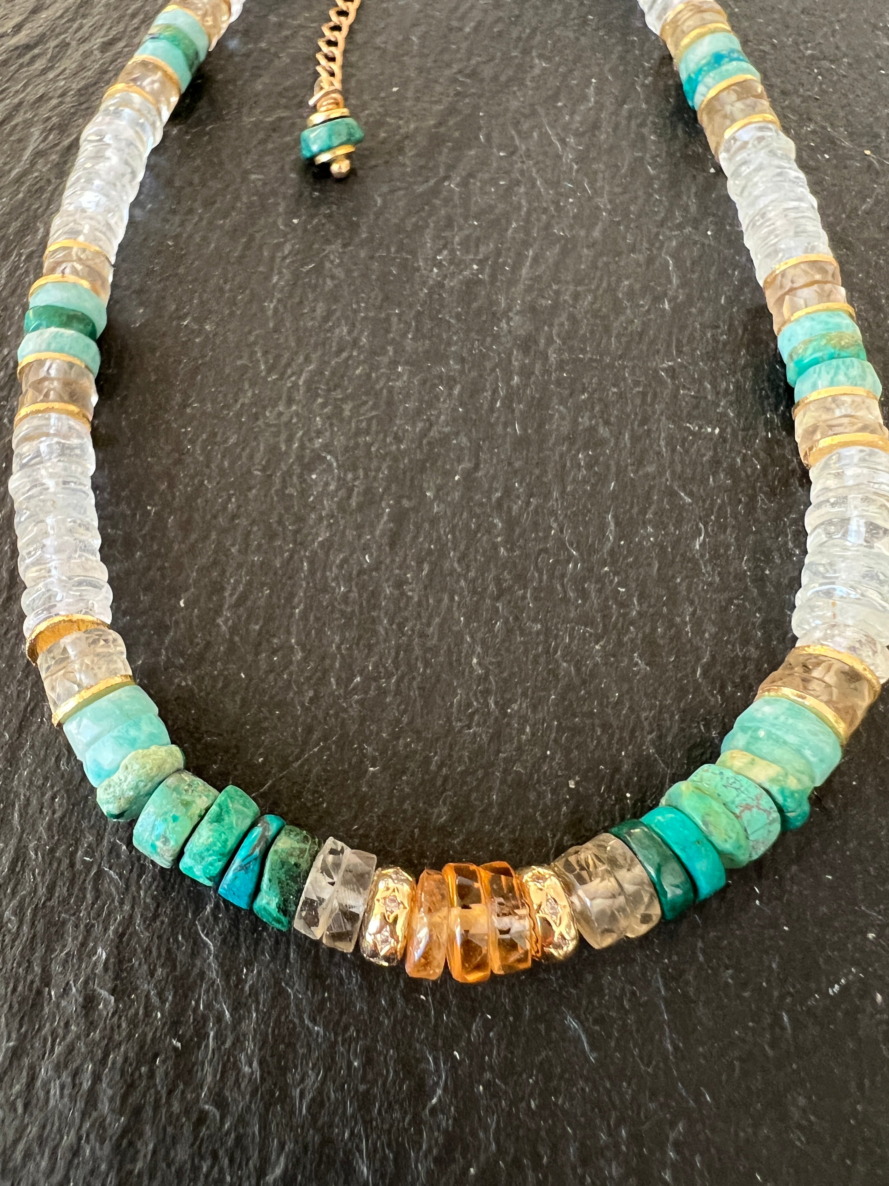 Collier Heishi  multipierres