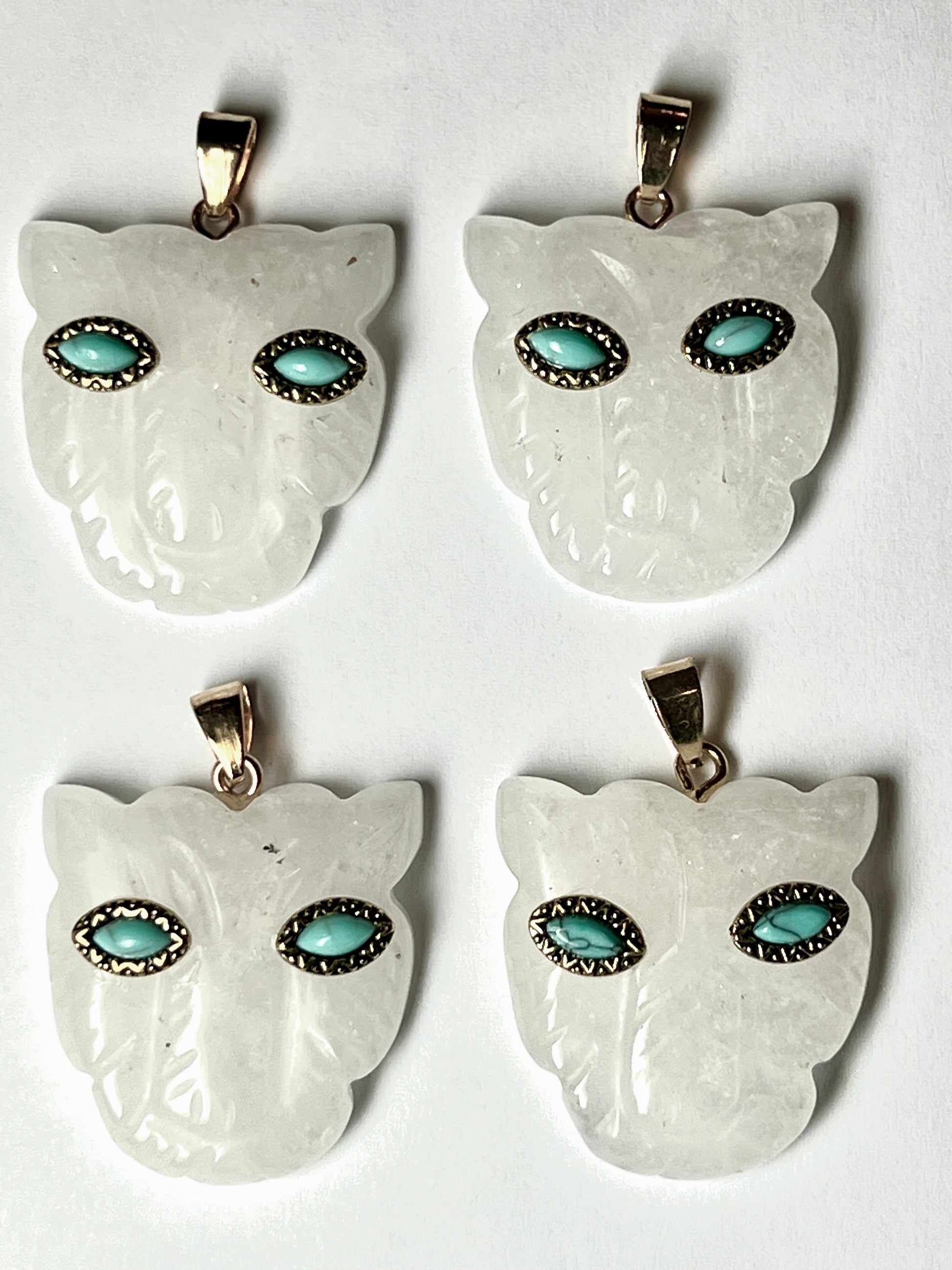Pendentif Léopard Cristal de Quartz