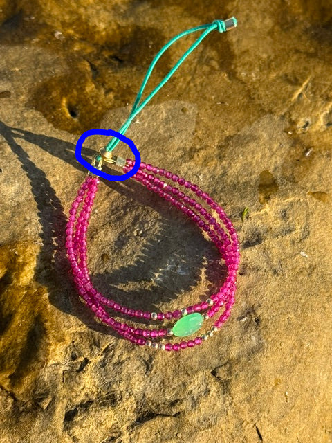 Perle Intercalaire dorée 4x2mm x2