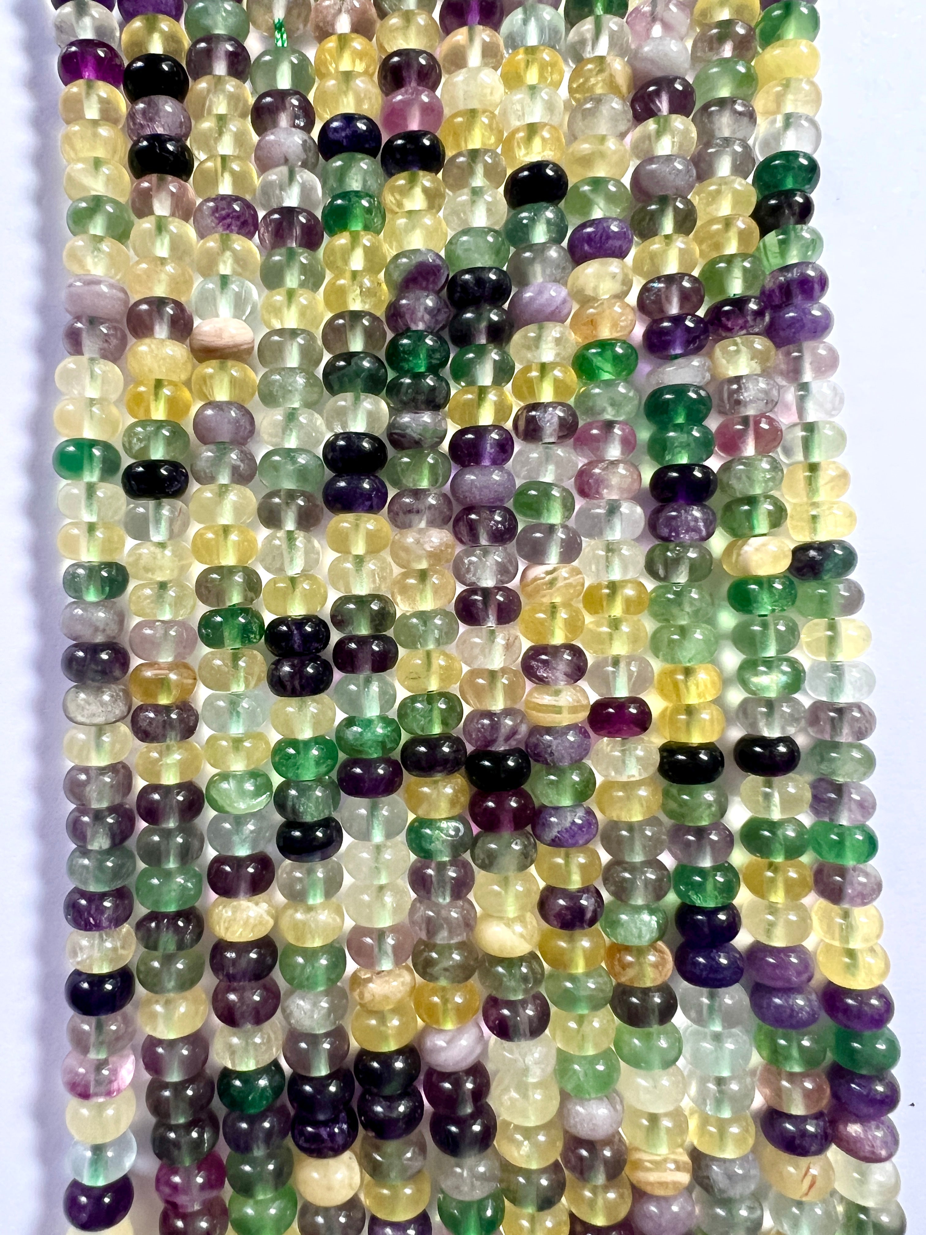 Fil de Rondelles Fluorite 8mm