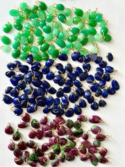 Pendentifs Précieux Chrysoprase, Lapis Lazuli, Rubis ZoÏsite