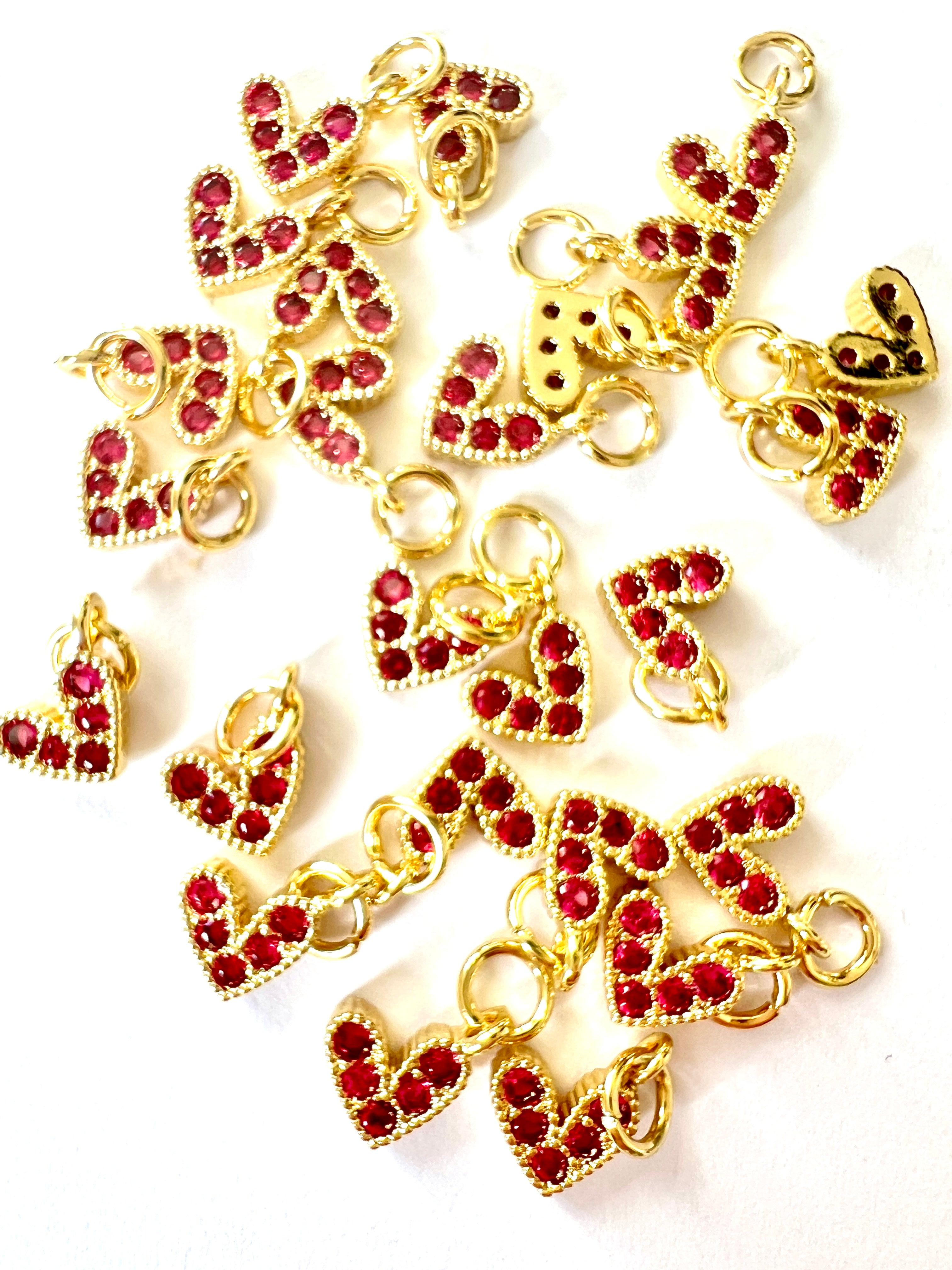 Breloque Coeur Fuchsia