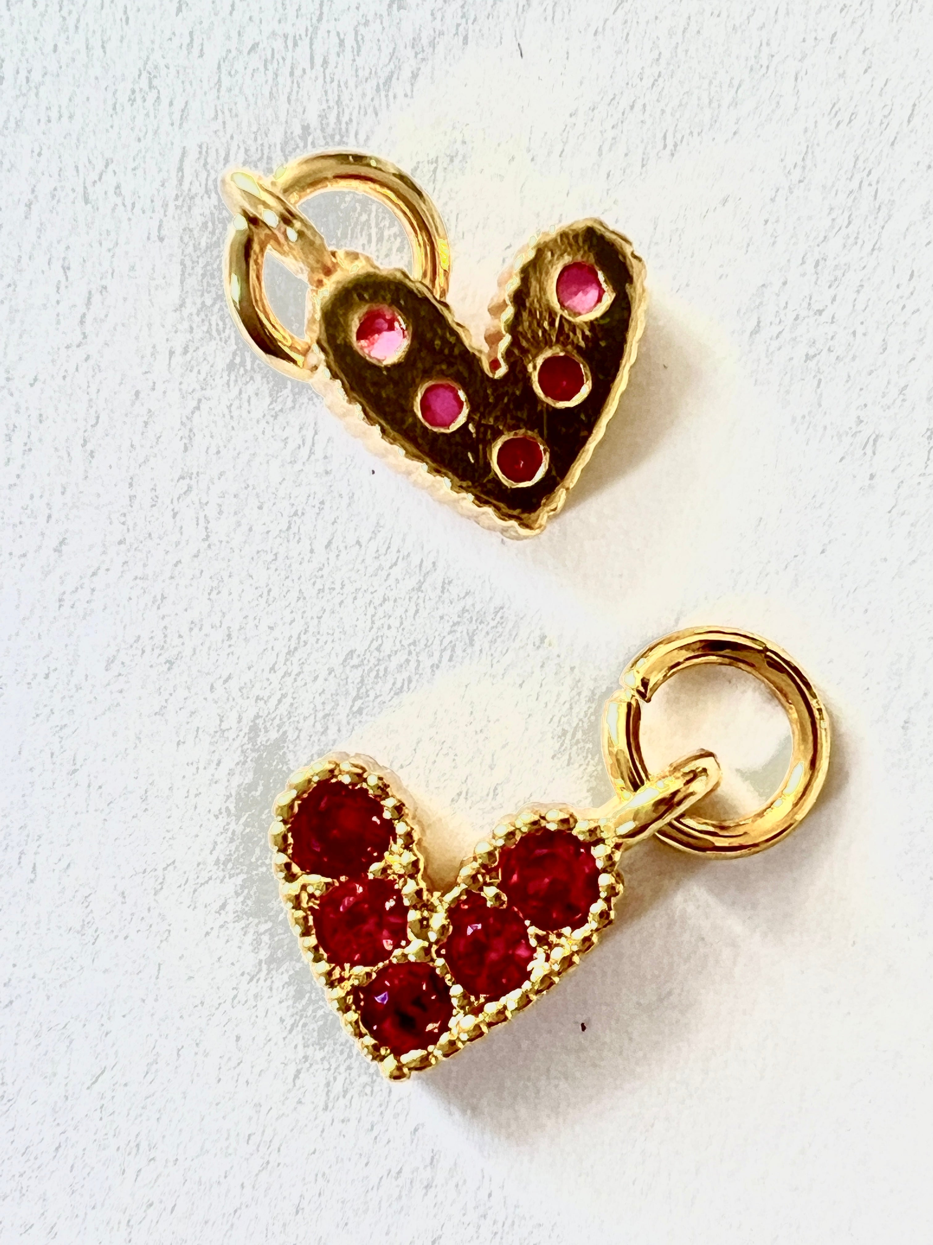 Breloque Coeur Fuchsia