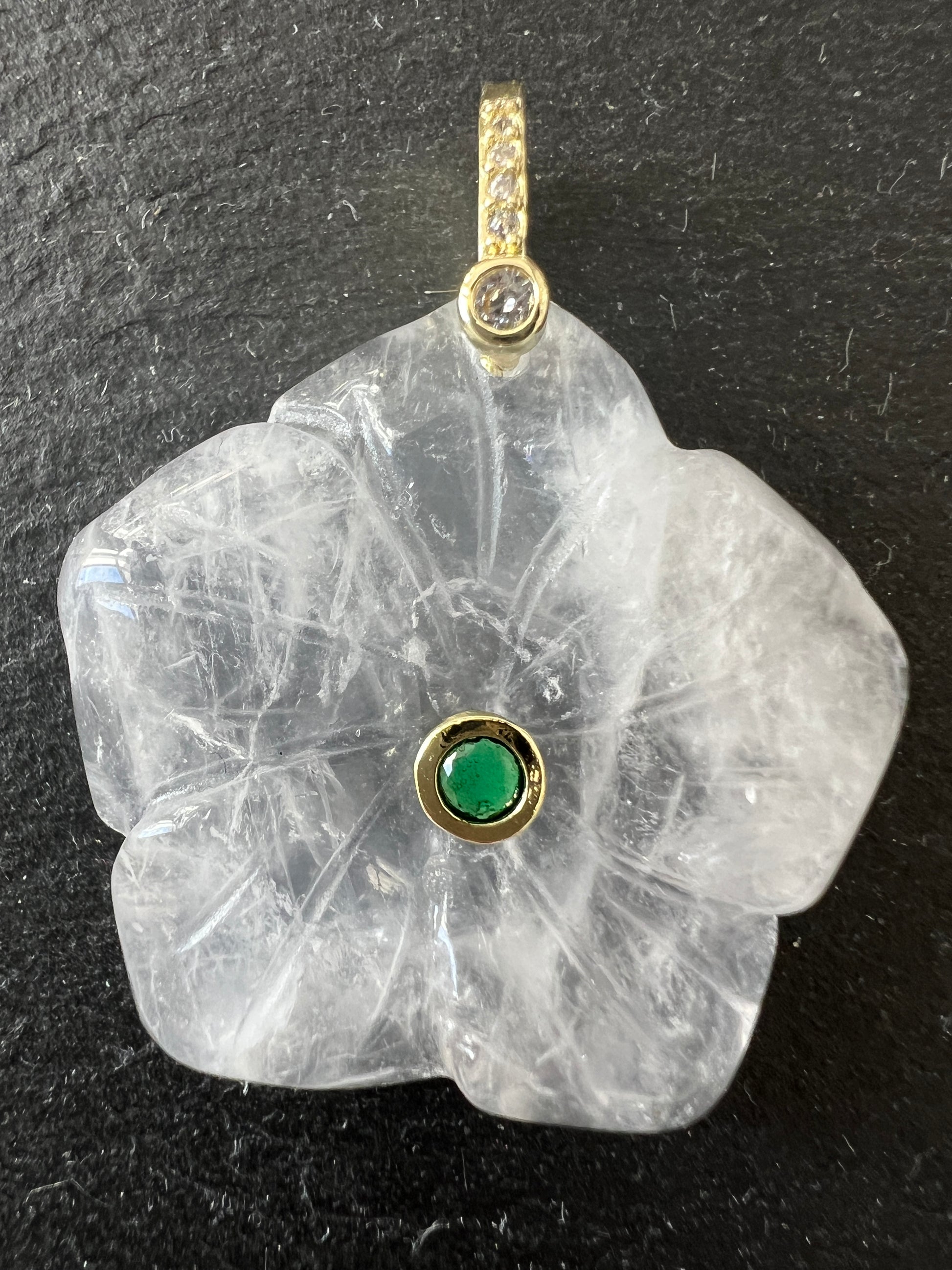 Pendentifs en Pierres Fleurs