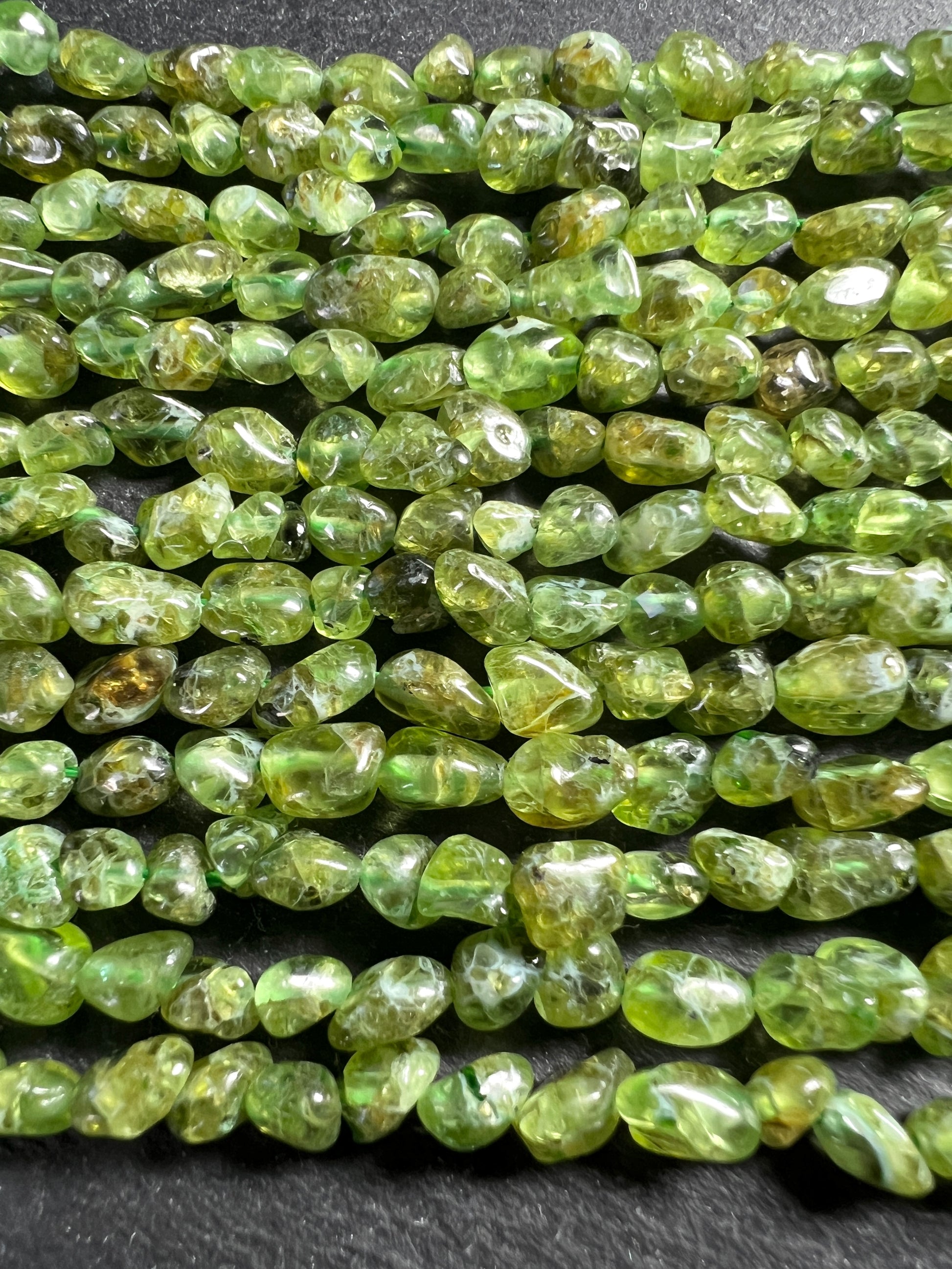 Fil de Pépites Péridot