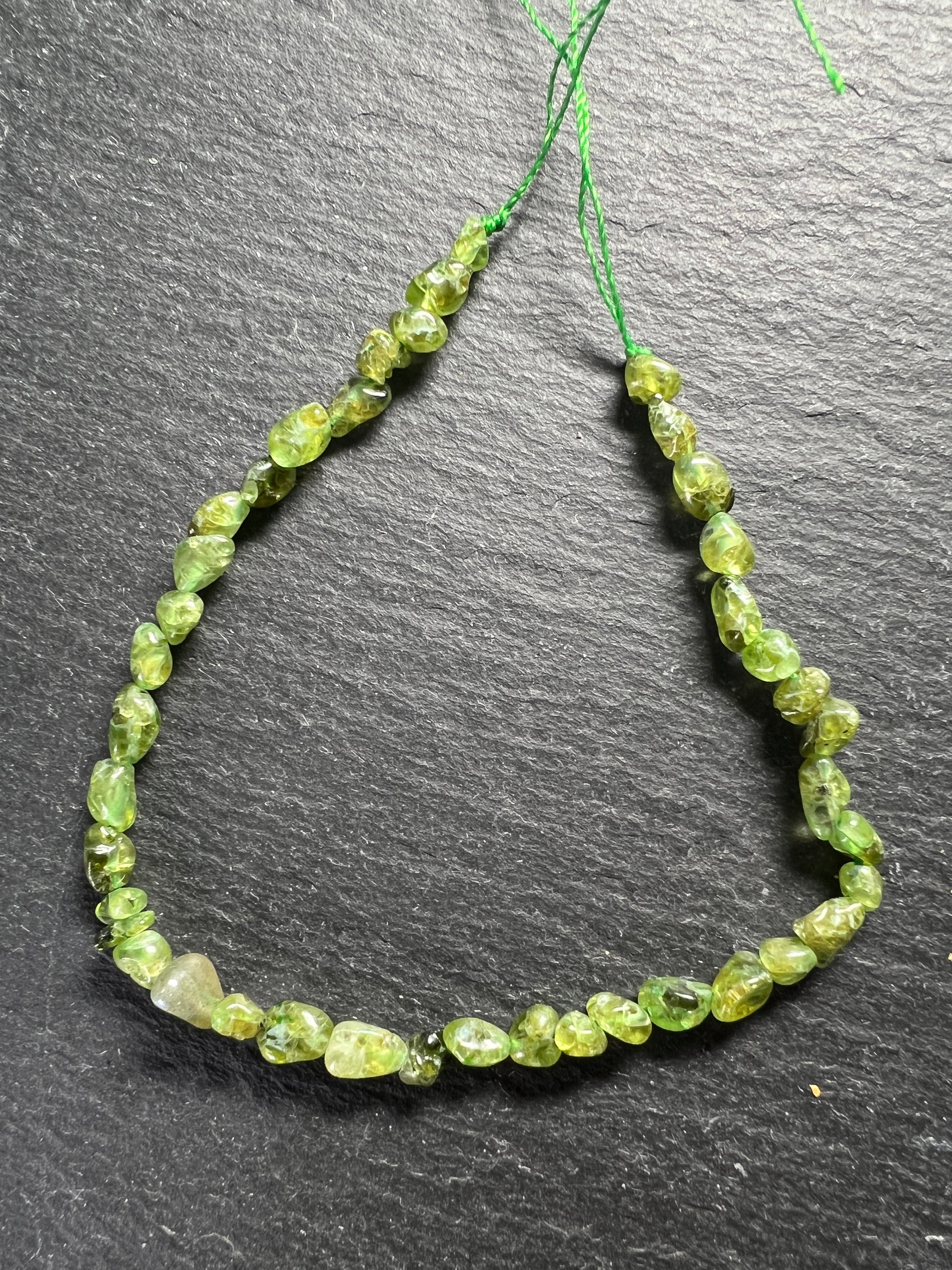 Fil de Pépites Péridot