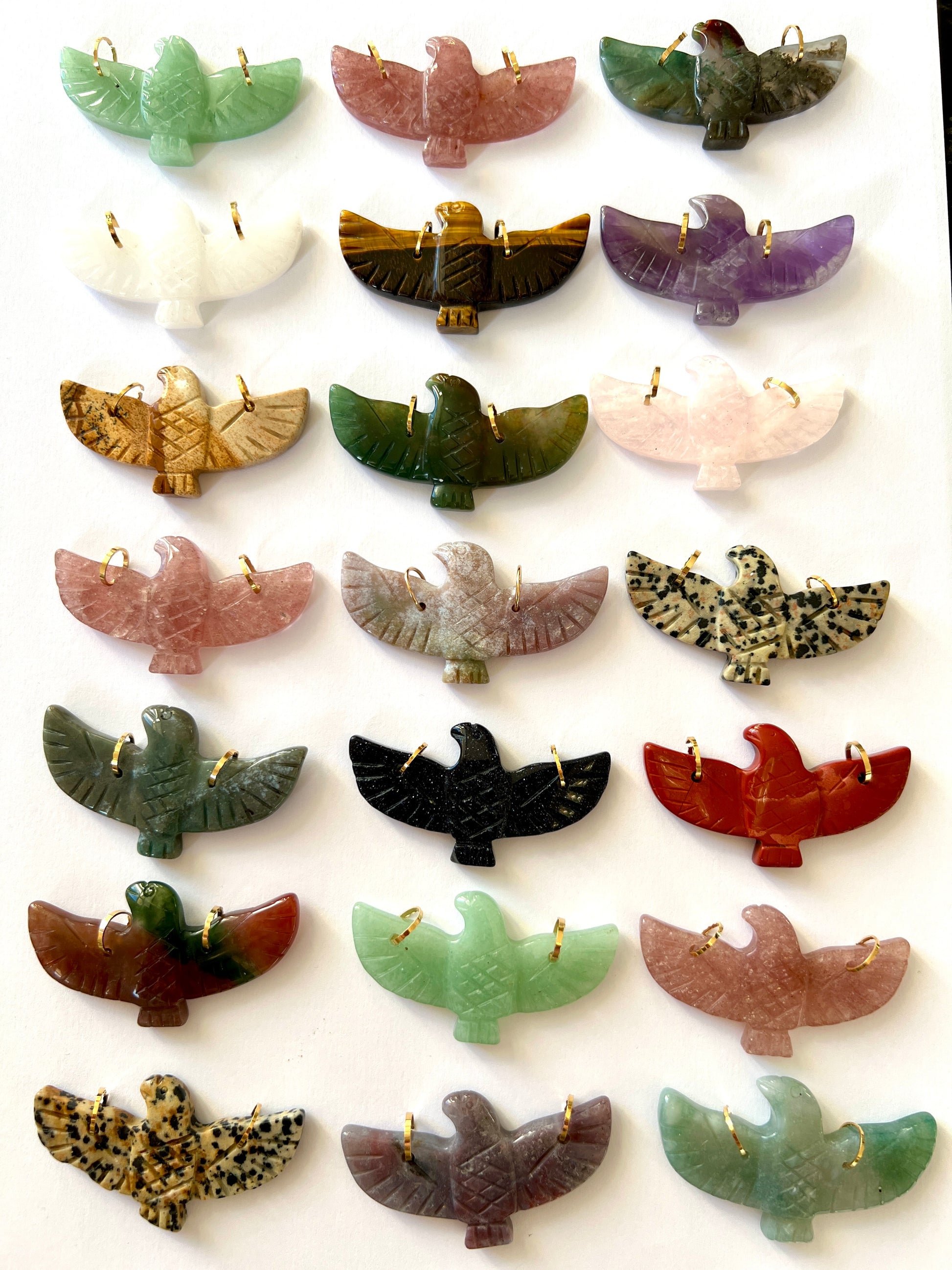 Pendentif Aigle en Pierre