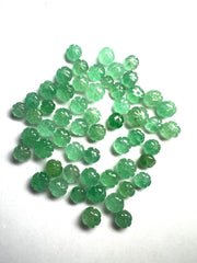 Perles Pumkin Quartz Fraise Vert