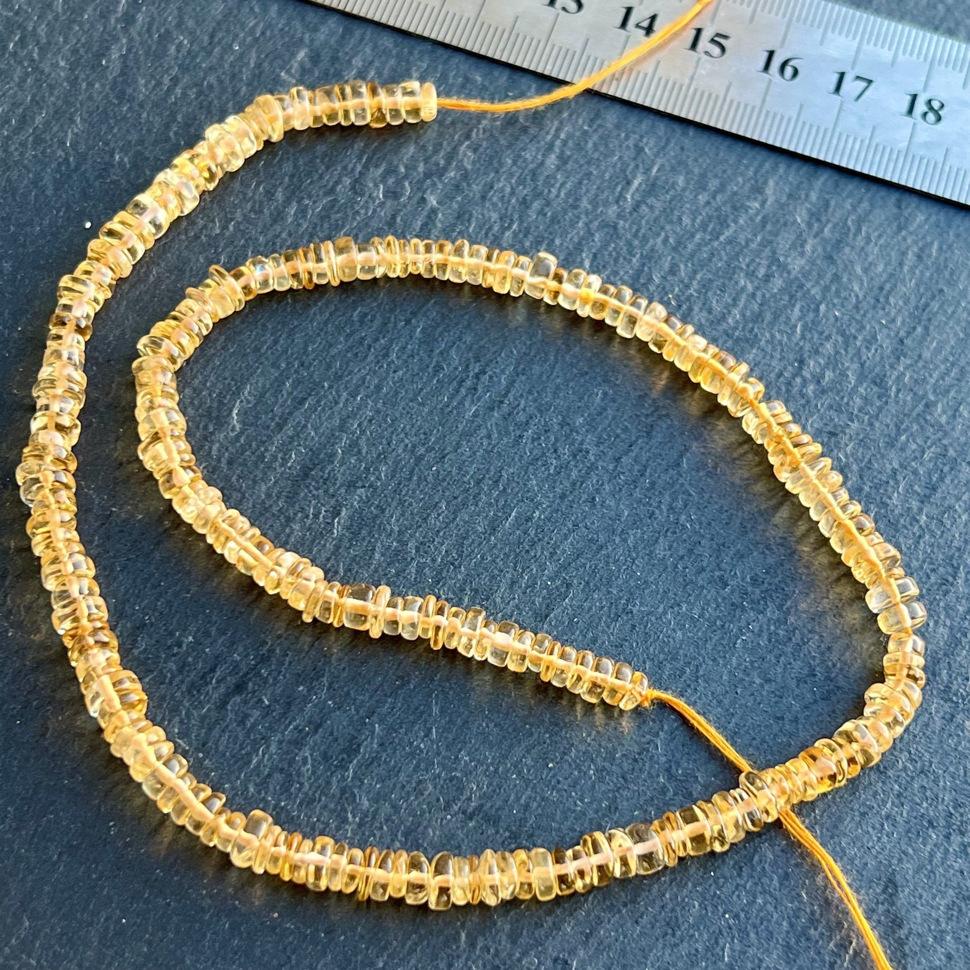 Heishi Citrine 5.5-6mm