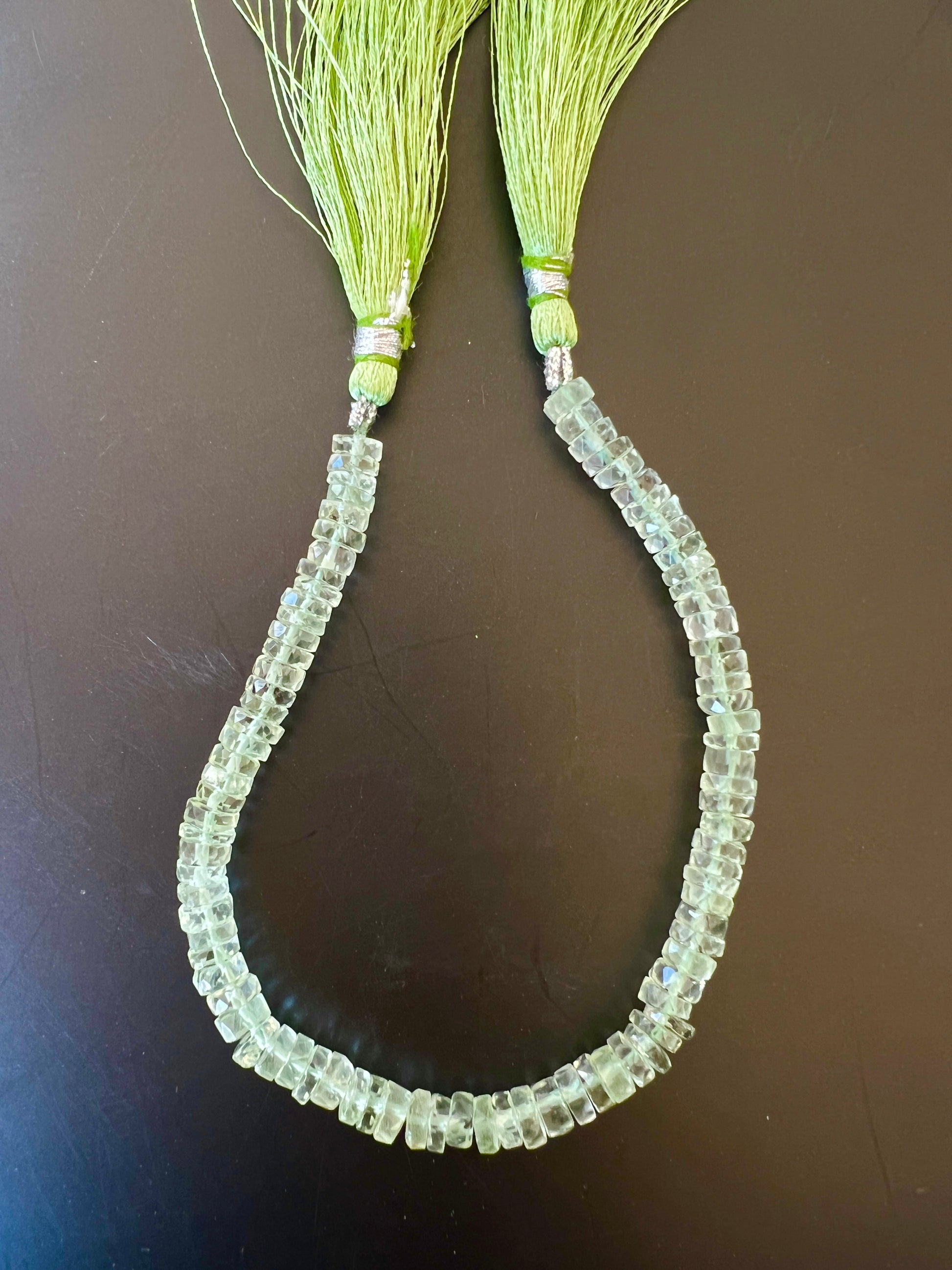 Heishi à Facettes Améthyste Verte (1)