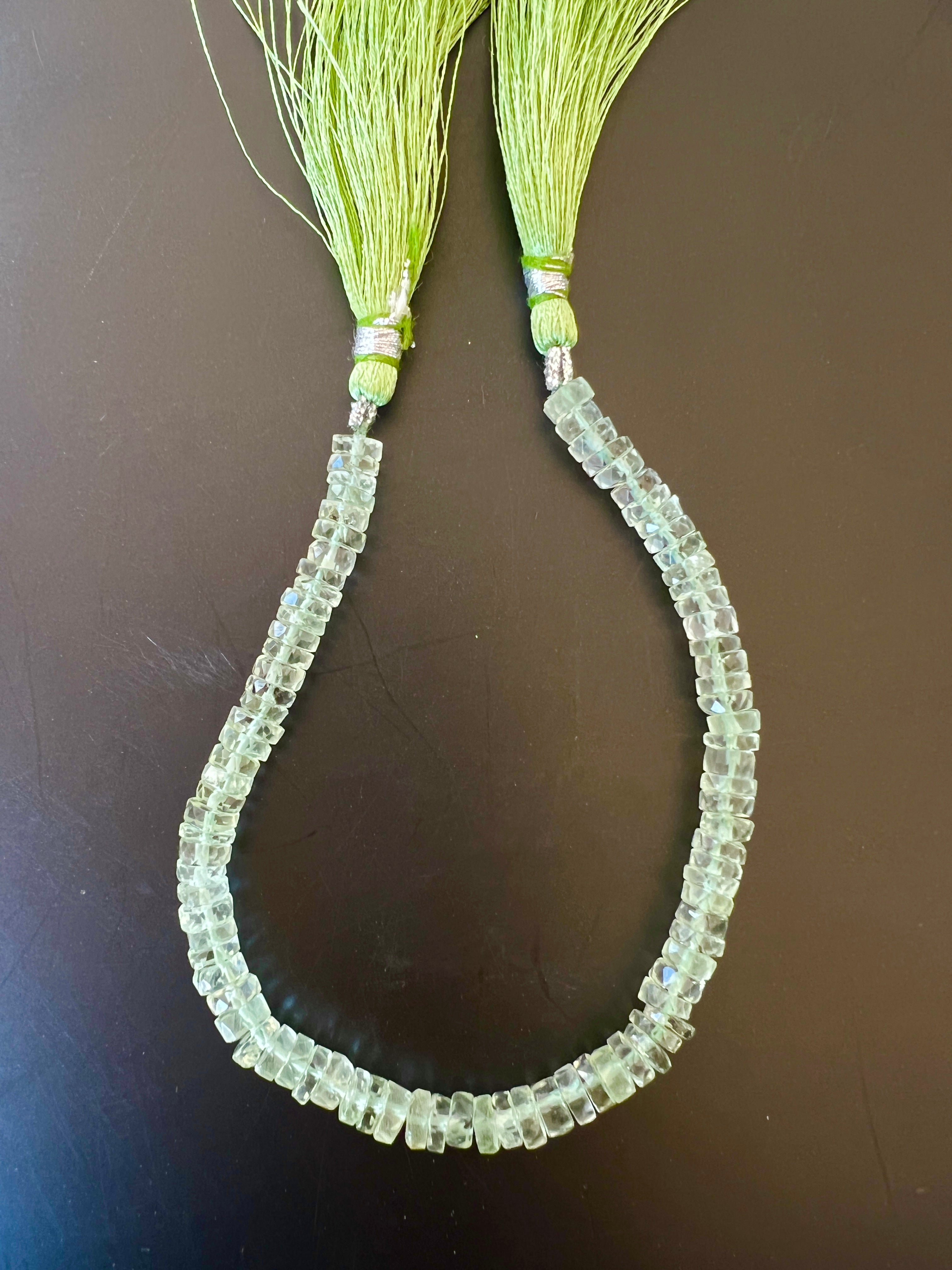 Heishi à Facettes Améthyste Verte (1)