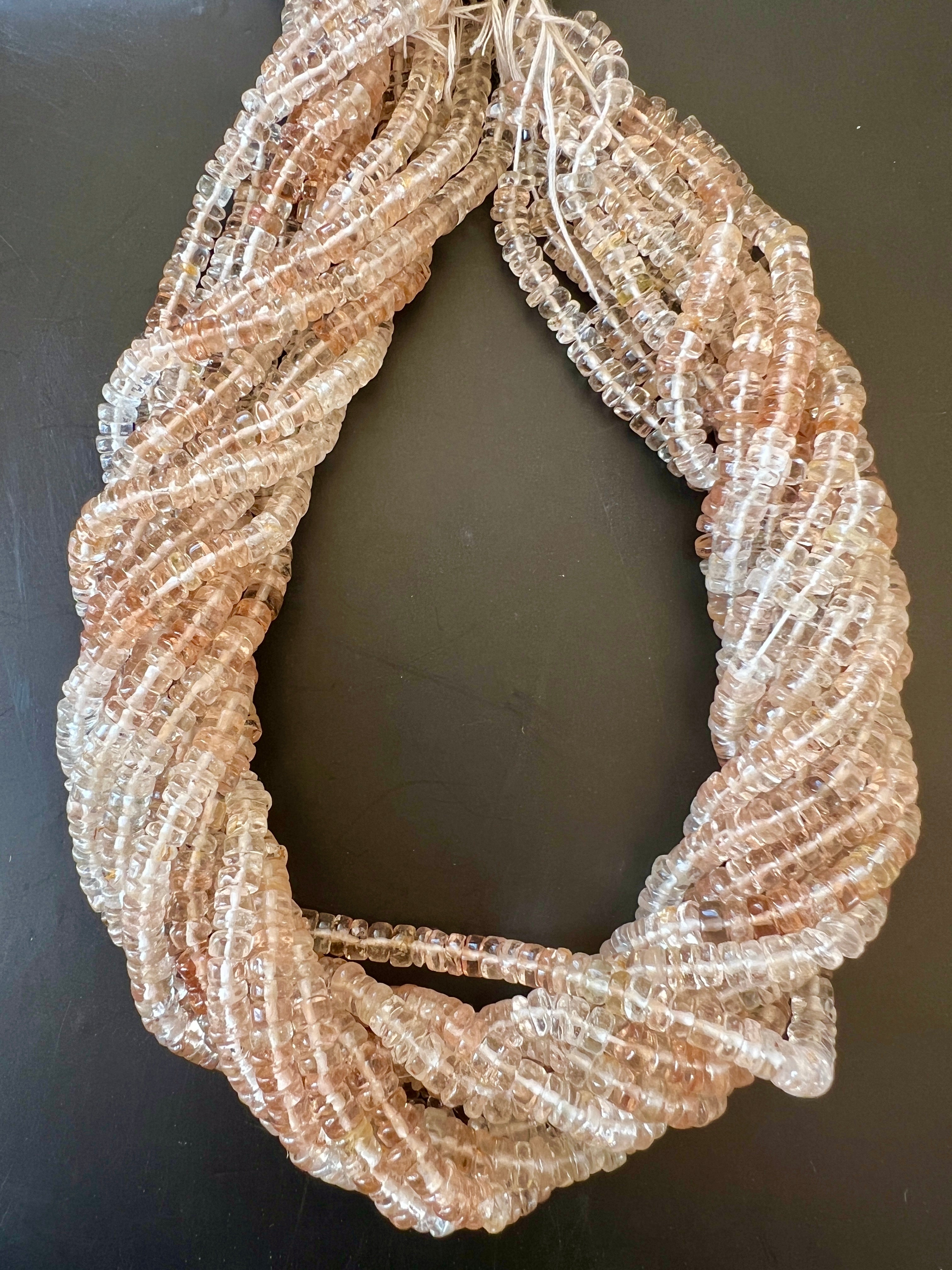 Heishi en Topaze Impérial