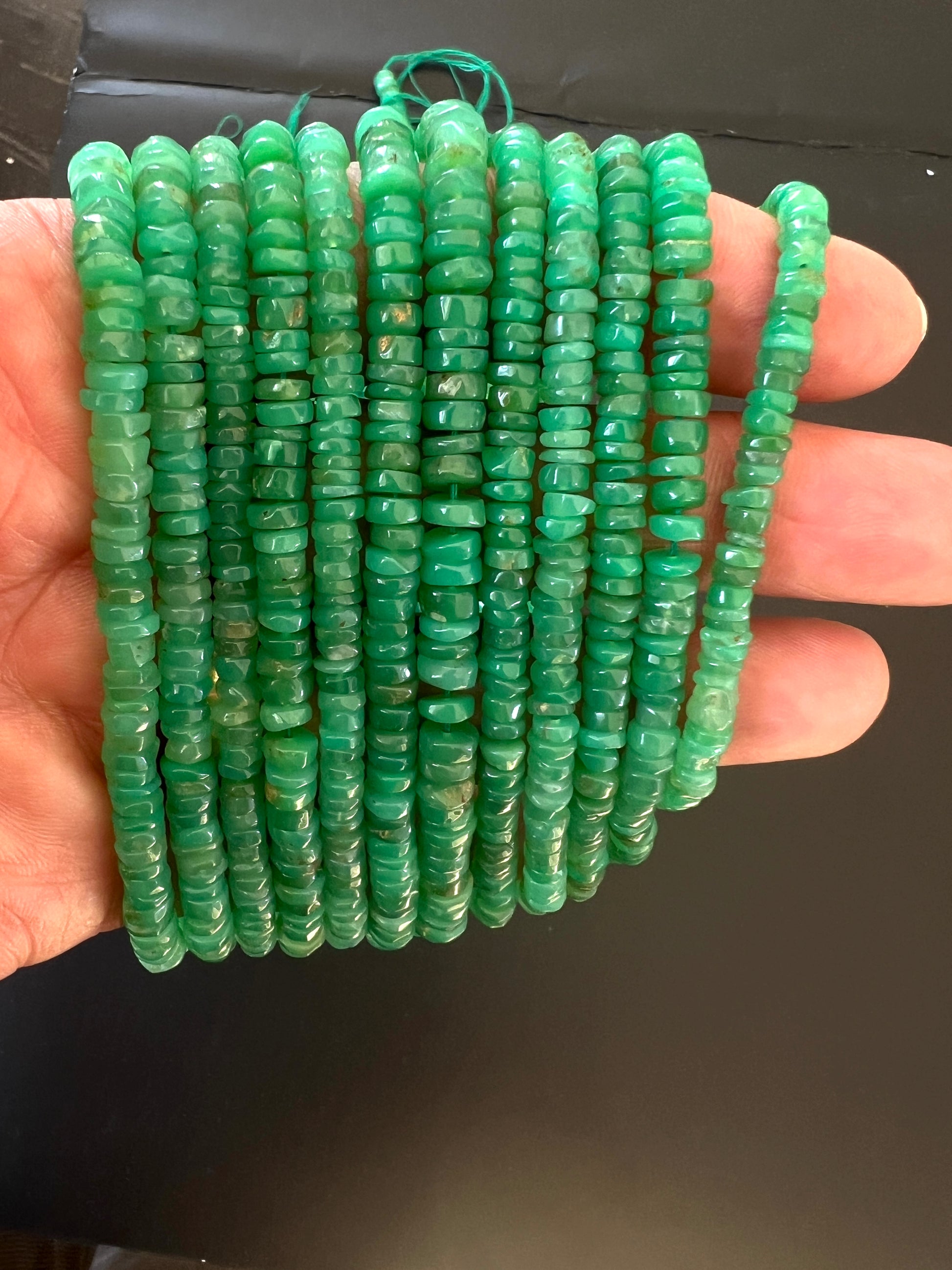 Heishi Chrysoprase